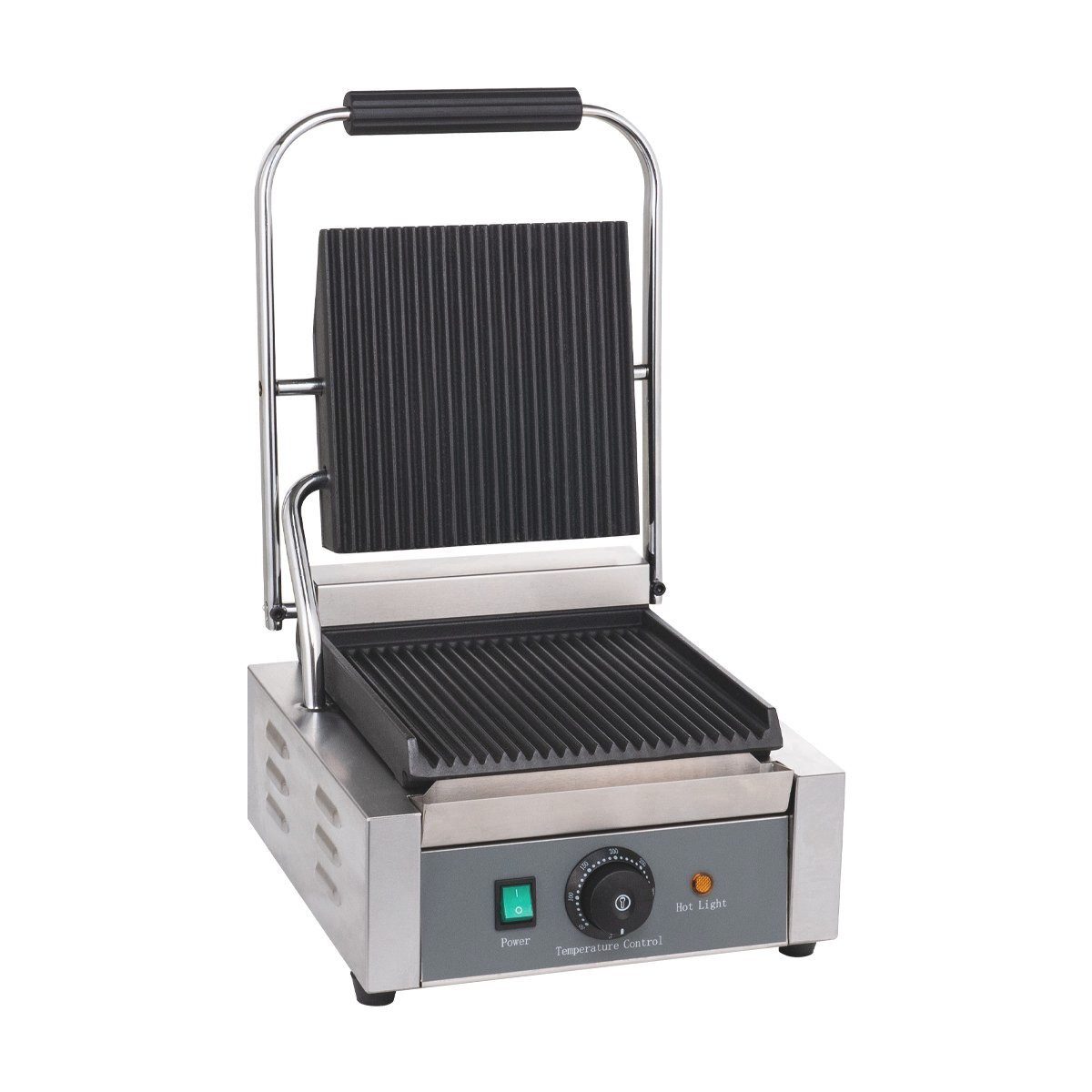 GastroHero Kontaktgrill Elektro-Kontaktgrill ECO 1,8 kW, gerillt, 1800 W