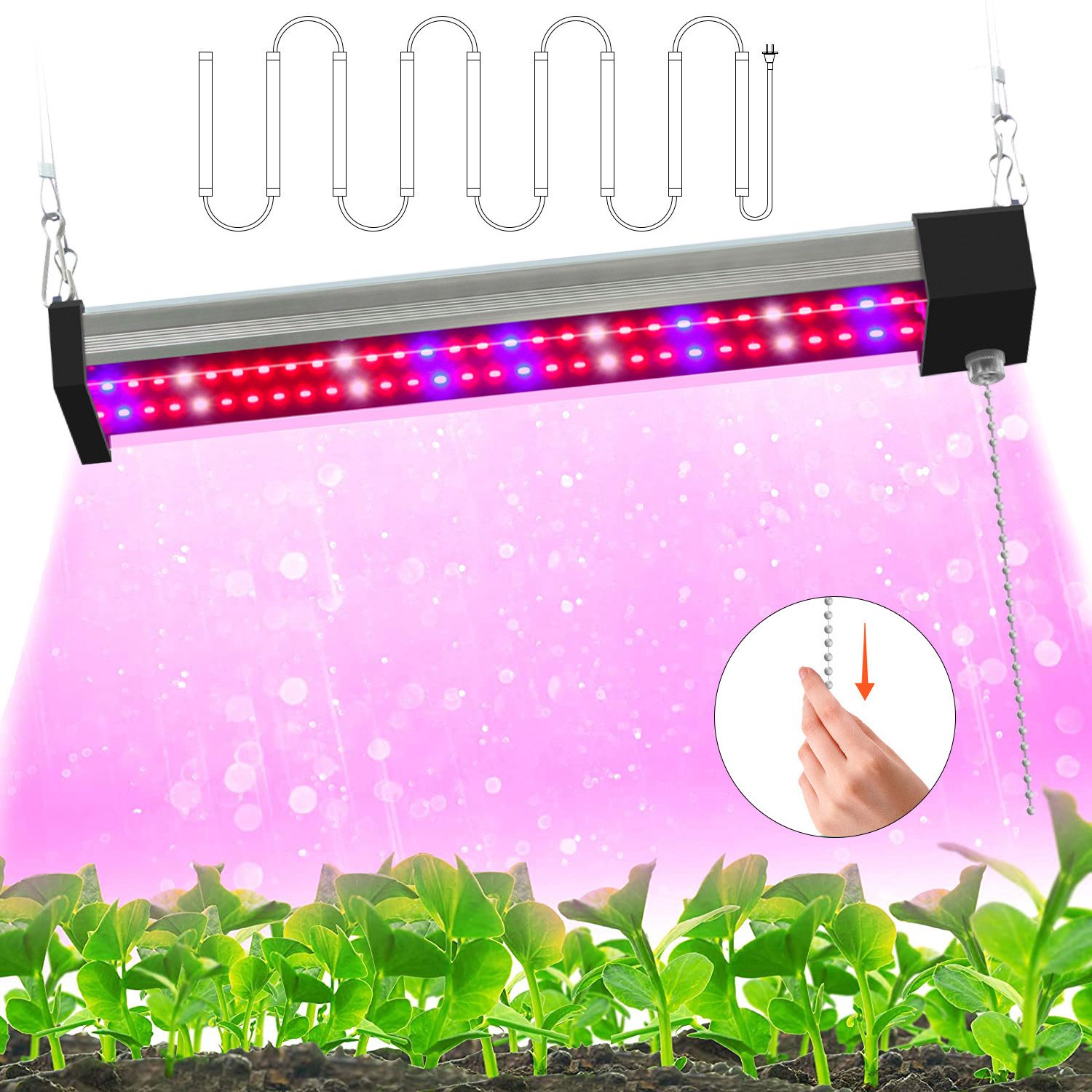 Sunicol Pflanzenlampe LED Vollspektrum Pflanzenlampe, Anschließbar, günstig online kaufen