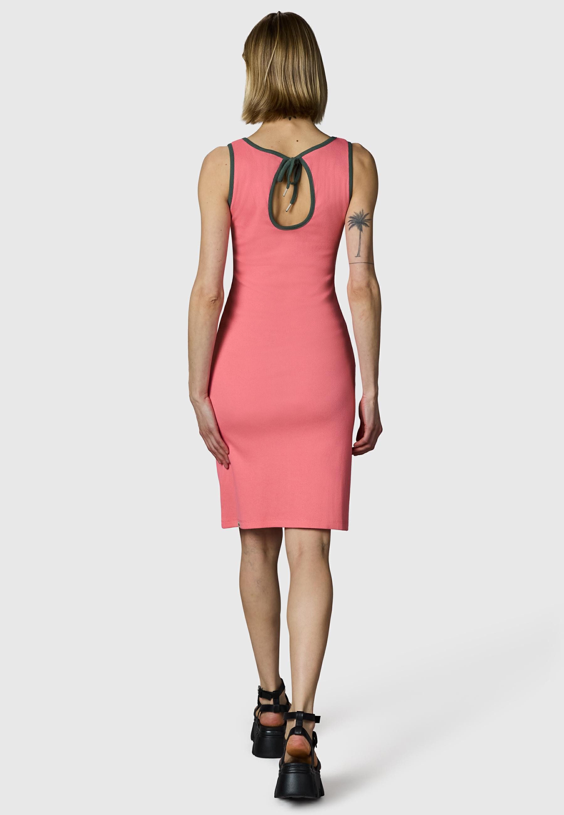 Ragwear Shirtkleid Montyca Short YOUMODO Sommerkleid mit kontrastfarbenen Details