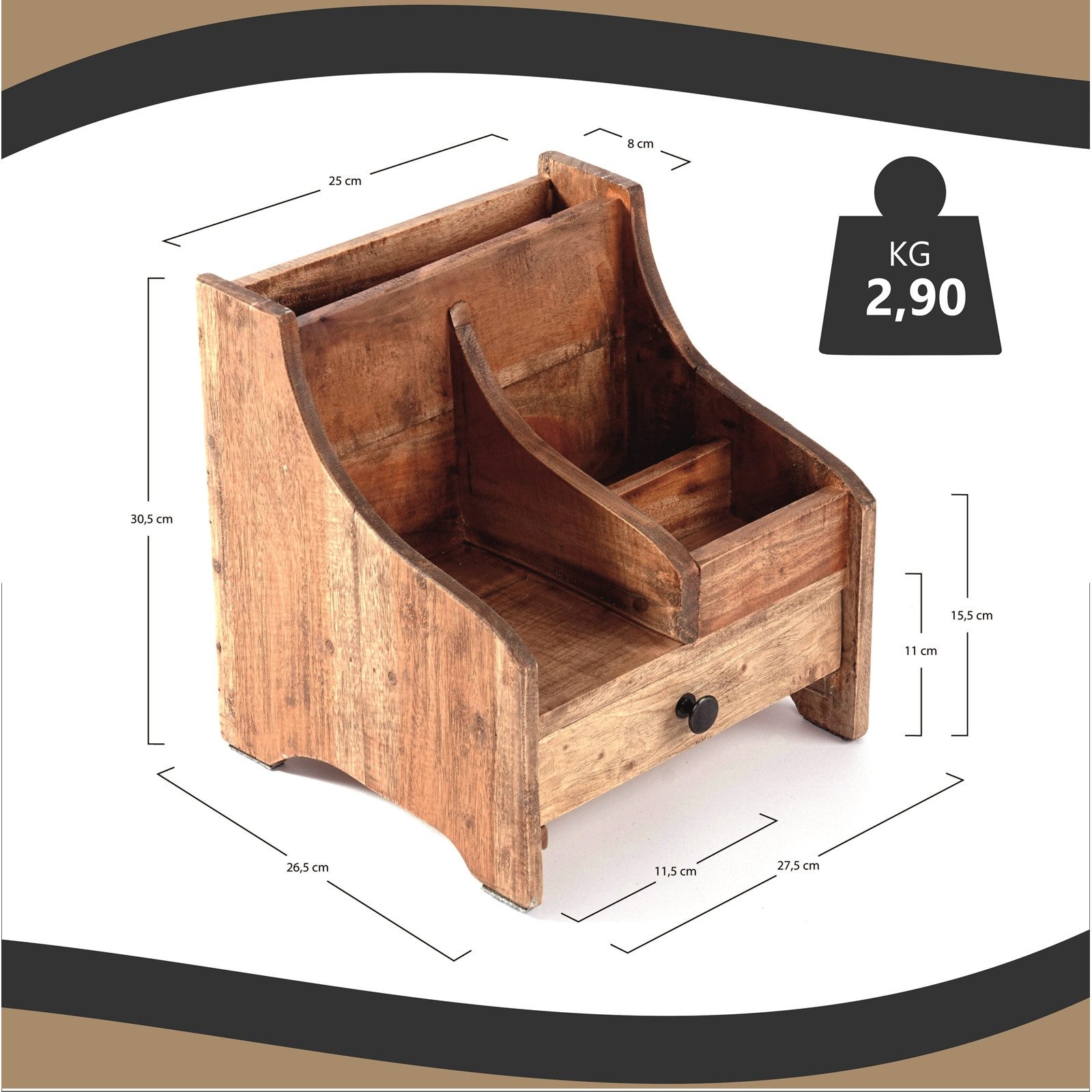 CREEDWOOD Aufbewahrungsbox BÜRO ORGANIZER "COLLEGE", 30 günstig online kaufen
