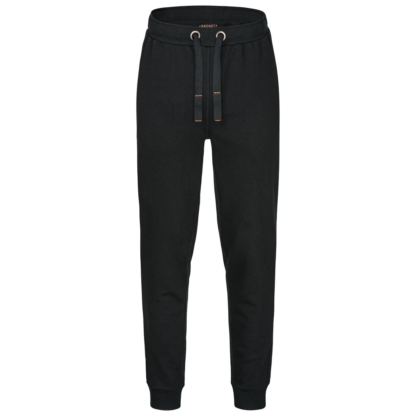 Gradnetz Trainingshose Herren Jogginghose Bio Baumwolle (1-tlg) formstabiler kuscheliger bequemer Tragekomfort, Bündchen, Biobaumwolle