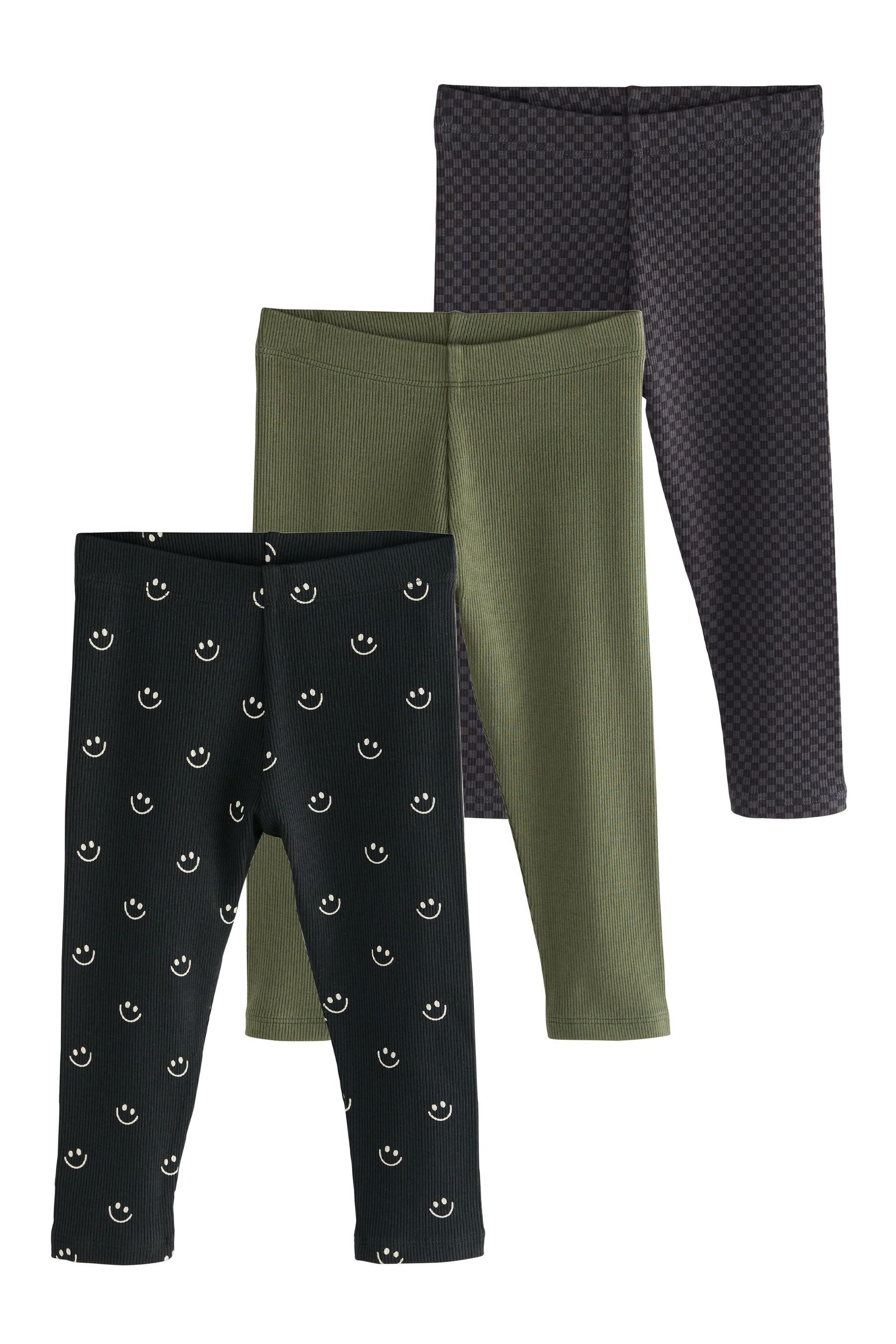 Next Leggings Gerippte Leggings, 3er-Pack (3-tlg) günstig online kaufen