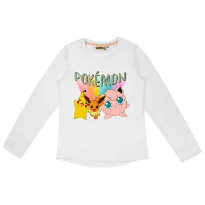 POKÉMON Langarmshirt Pokemon Langarmshirt Pullover Mädchen Pikachu Pummeluff
