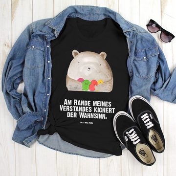 Mr. & Mrs. Panda T-Shirt Bär Gefühl - Schwarz - Geschenk, Wahnsinn, Männer, Lustiges T-Shirt, (1-tlg)
