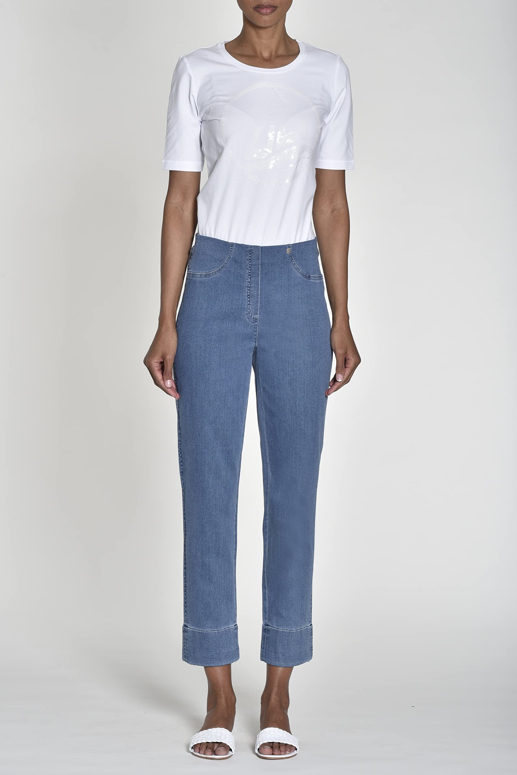 ROBELL Stretch-Jeans BELLA09 7/8 Stretch-Jeans Ganzjahresjeans günstig online kaufen