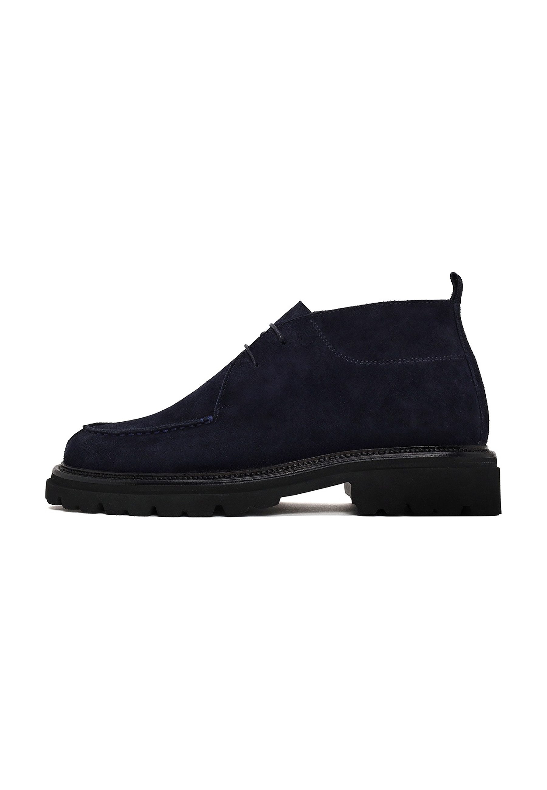 Derimod Wildleder-Schnürstiefeletten Ankleboots Echtes Wildleder, Lederfutter, EVA Sohle, Schnürverschluss