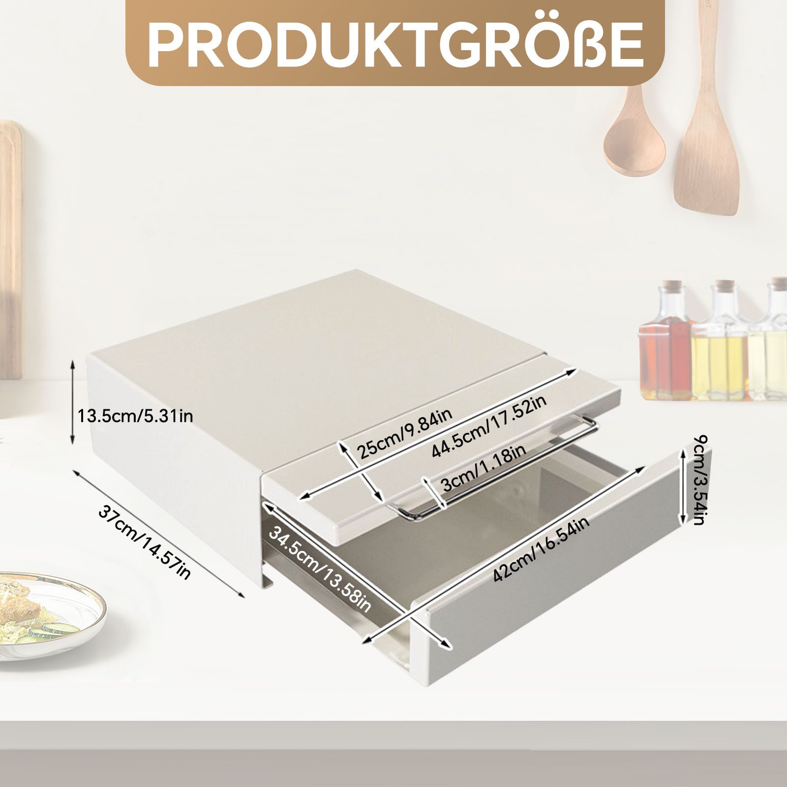 TWSOUL Küchenregal TOWER Ausziehtablett mit Schublade günstig online kaufen