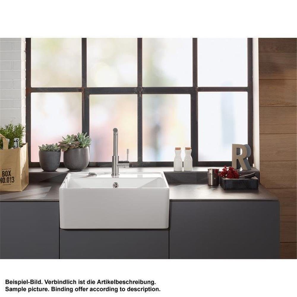 Villeroy & Boch Küchenspüle Spülmodul Spülstein Einzelbecken mit Handbetätigung Premiumline R7 Pur, 59,5/630 cm