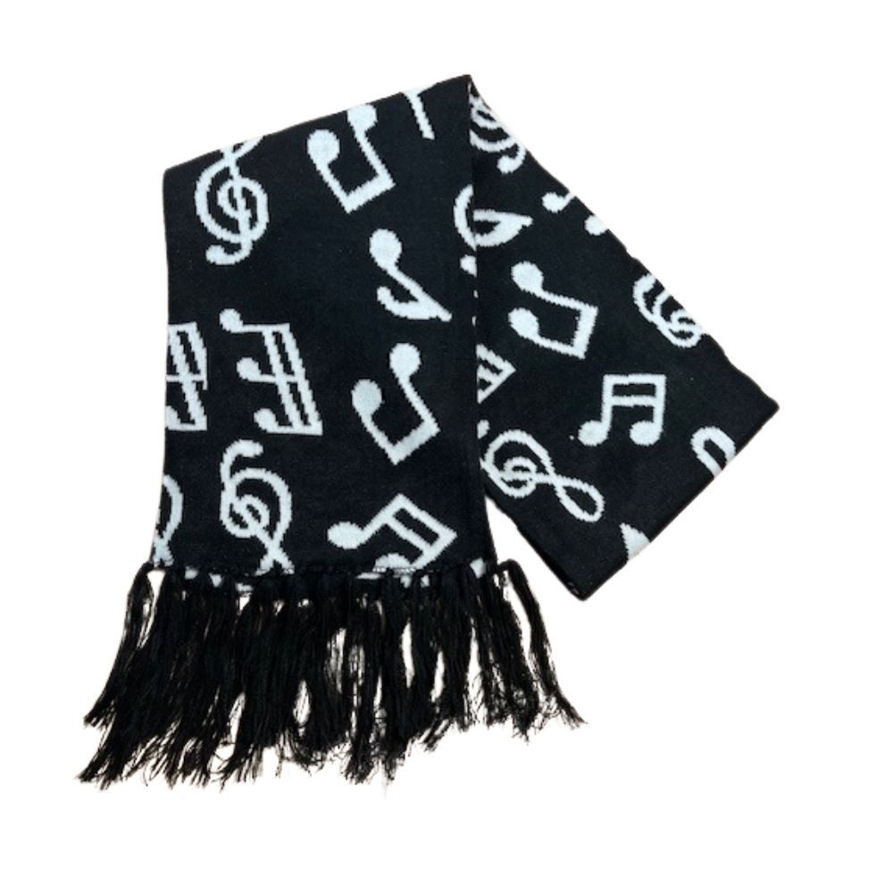 mugesh Schal Strickschal Notenmix, für Musikerinnen und Musiker günstig online kaufen