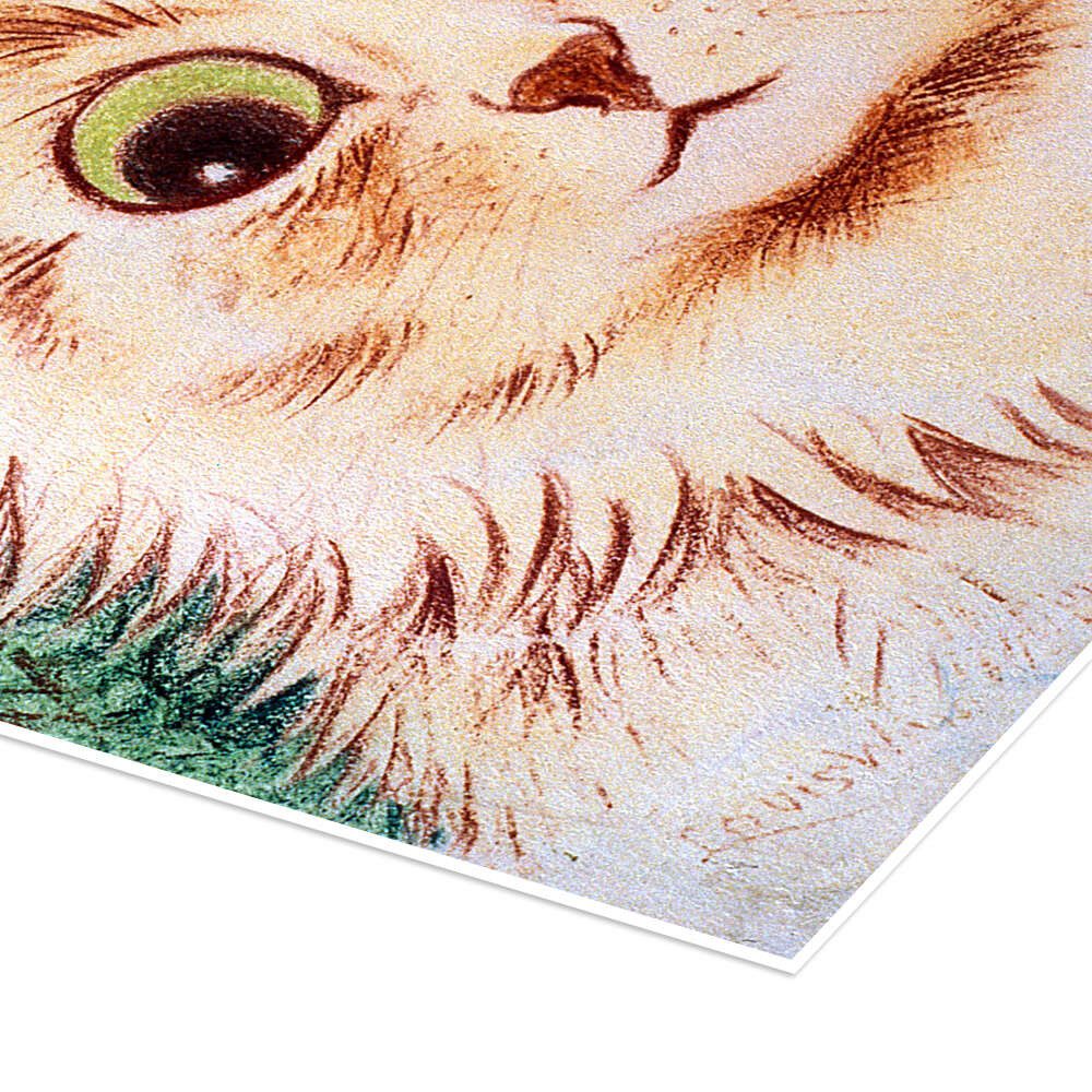 Posterlounge Wandbild Kaleidoskop-Katzen II, Louis Wain, erhältlich als Poster, Leinwandbild, Wandsticker oder Acrylglasbild