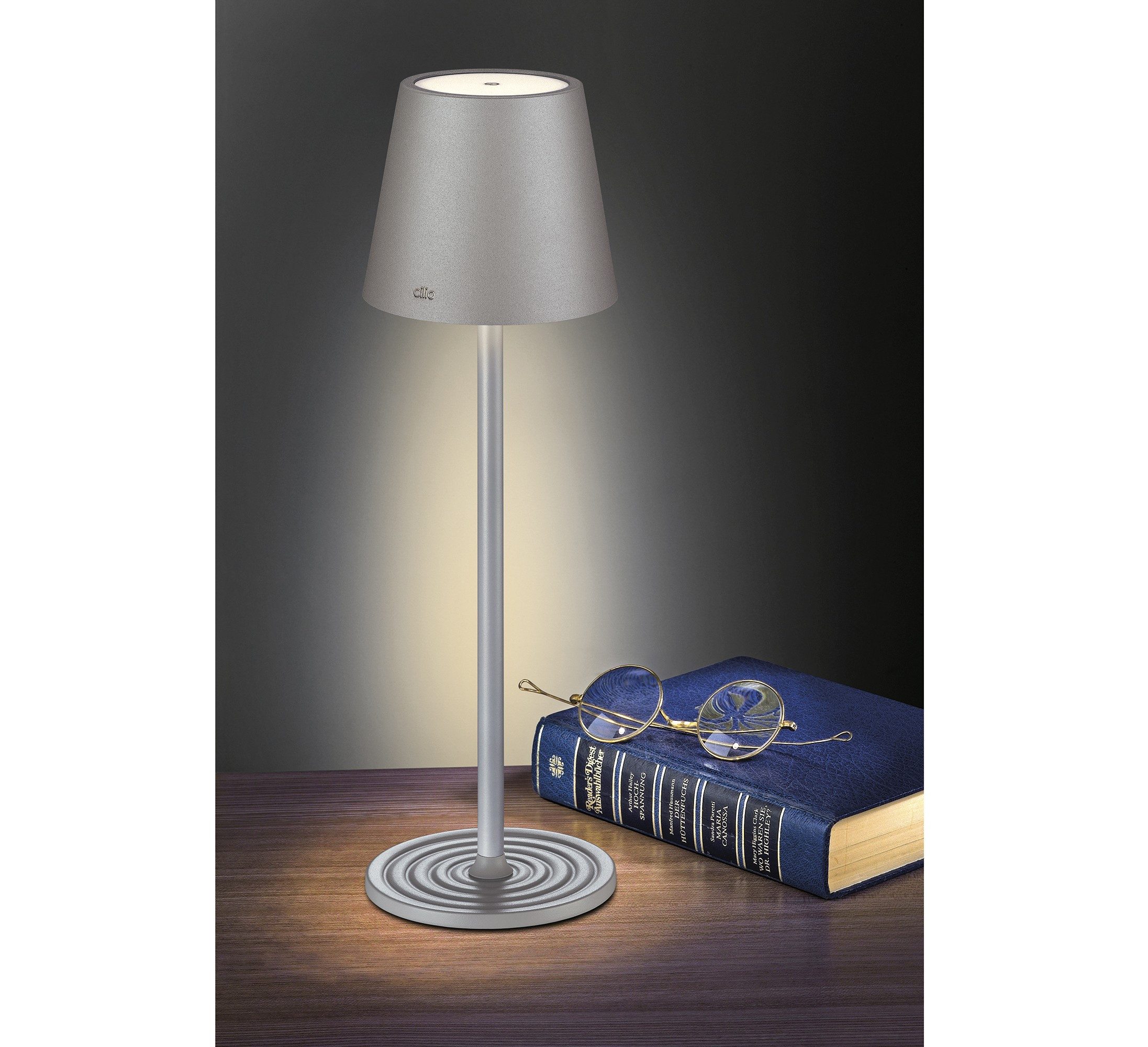 Cilio LED Tischleuchte LED Tischlampe Tischleuchte USB Lampe Akku Innen & Außen cilio SOLE, LED fest integriert
