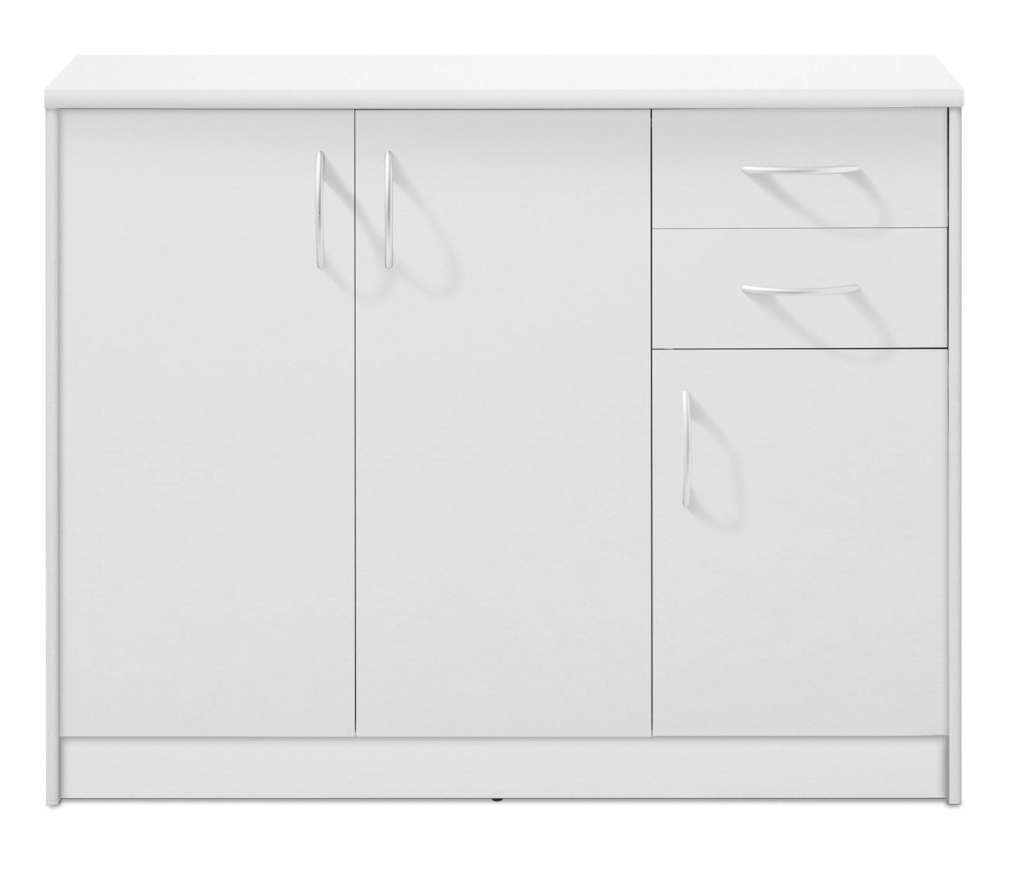 Kommode OPTIMUS, B 109 x H 86 cm, Weiß matt