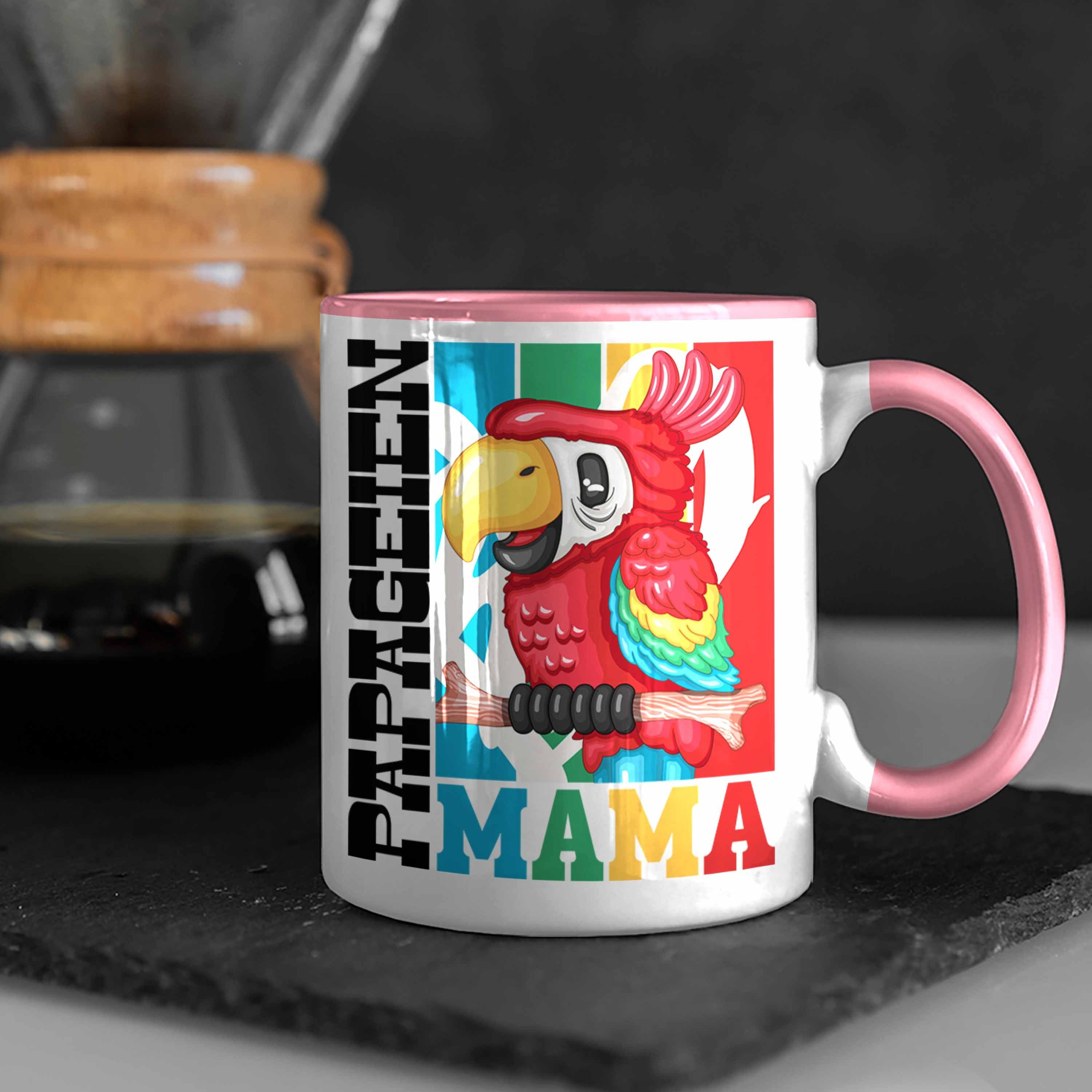 Papageien Tasse Tasse Geschenki für Geschenk Papagei Spruch Mama Rosa Trendation Besitzerin