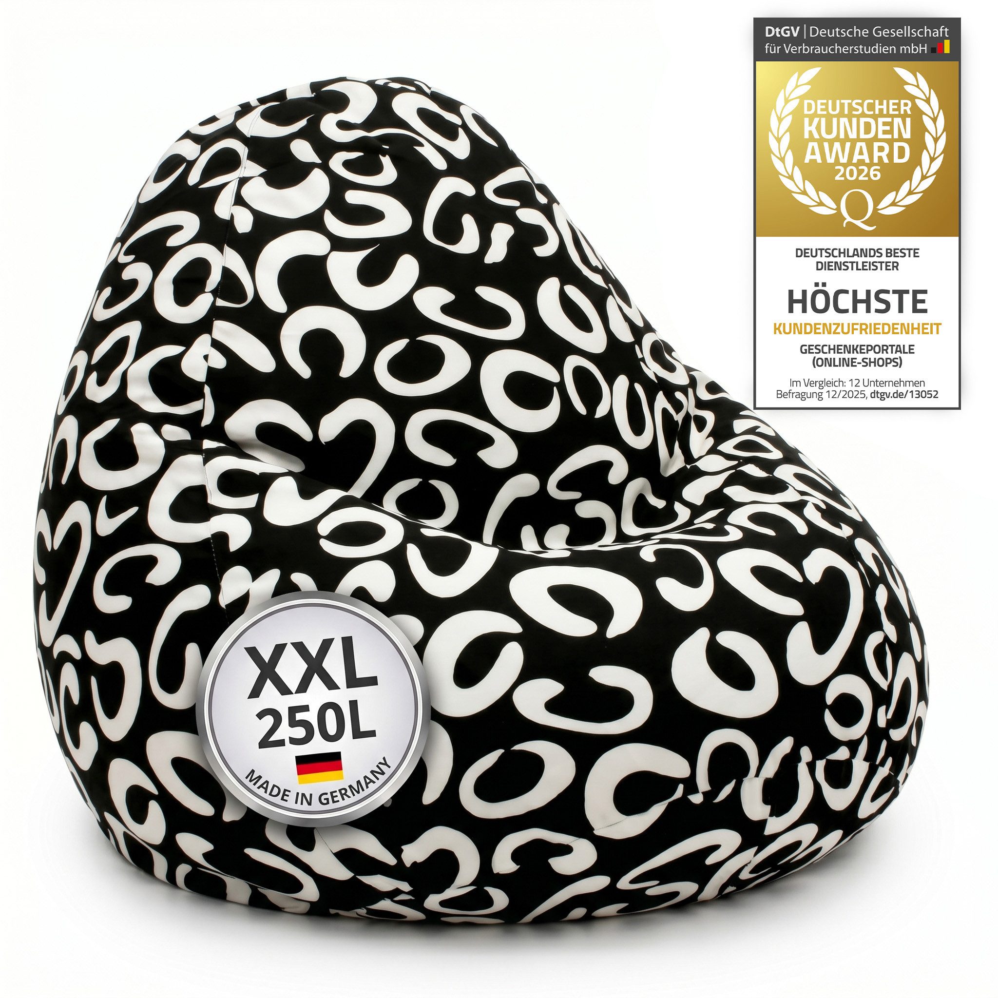 Smoothy Sitzsack Sitzsack XXL Lounge-Sessel Bequemer Flokati Sitzsack für Erwachsene