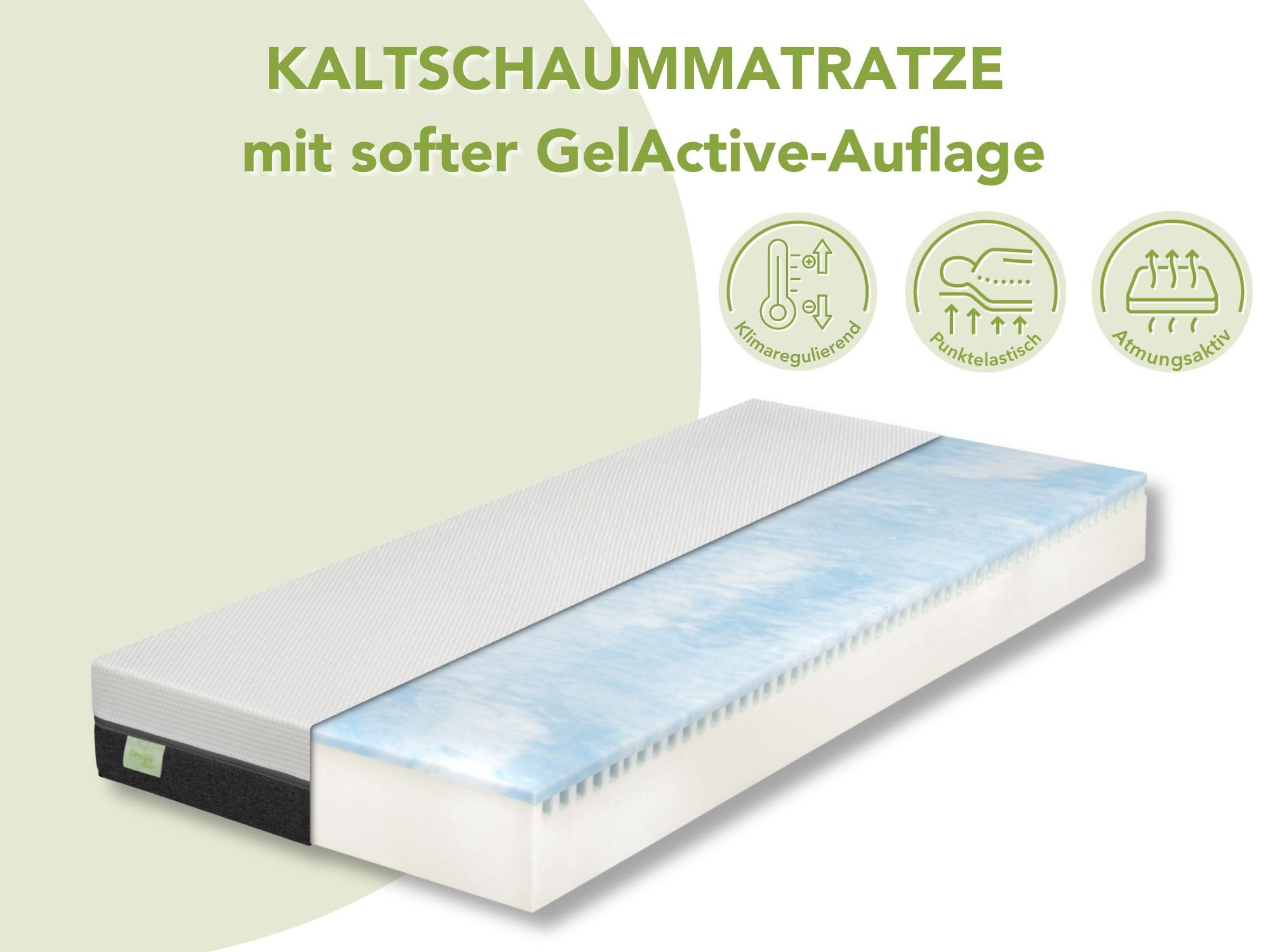 Kaltschaummatratze Sky Flex, 7-Zonen Matratze 90x200 günstig online kaufen