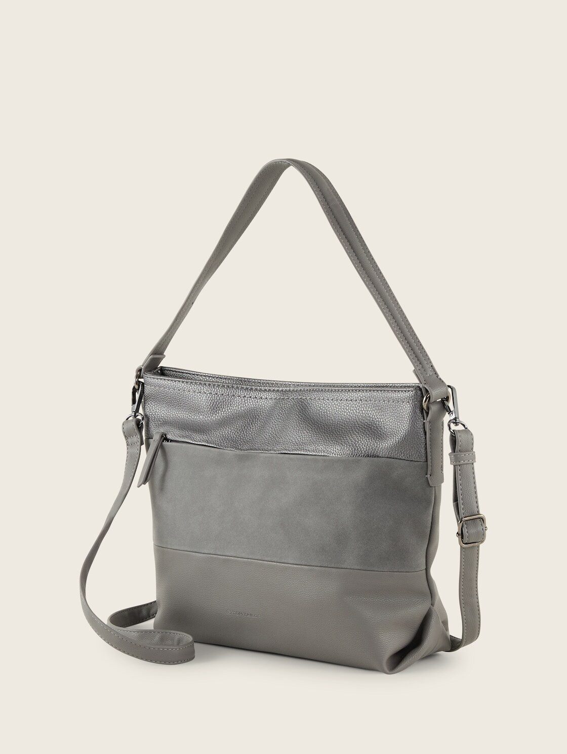 TOM TAILOR Beuteltasche Bags, TTNICOLINA M Schultertasche mit Material-Mix