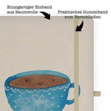 Mr. & Mrs. Panda Notizbuch Kaffee Tasse - Transparent - Geschenk, Kladde, Adressbuch, Tagebuch, Mr. & Mrs. Panda, Naturbelassenes Papier