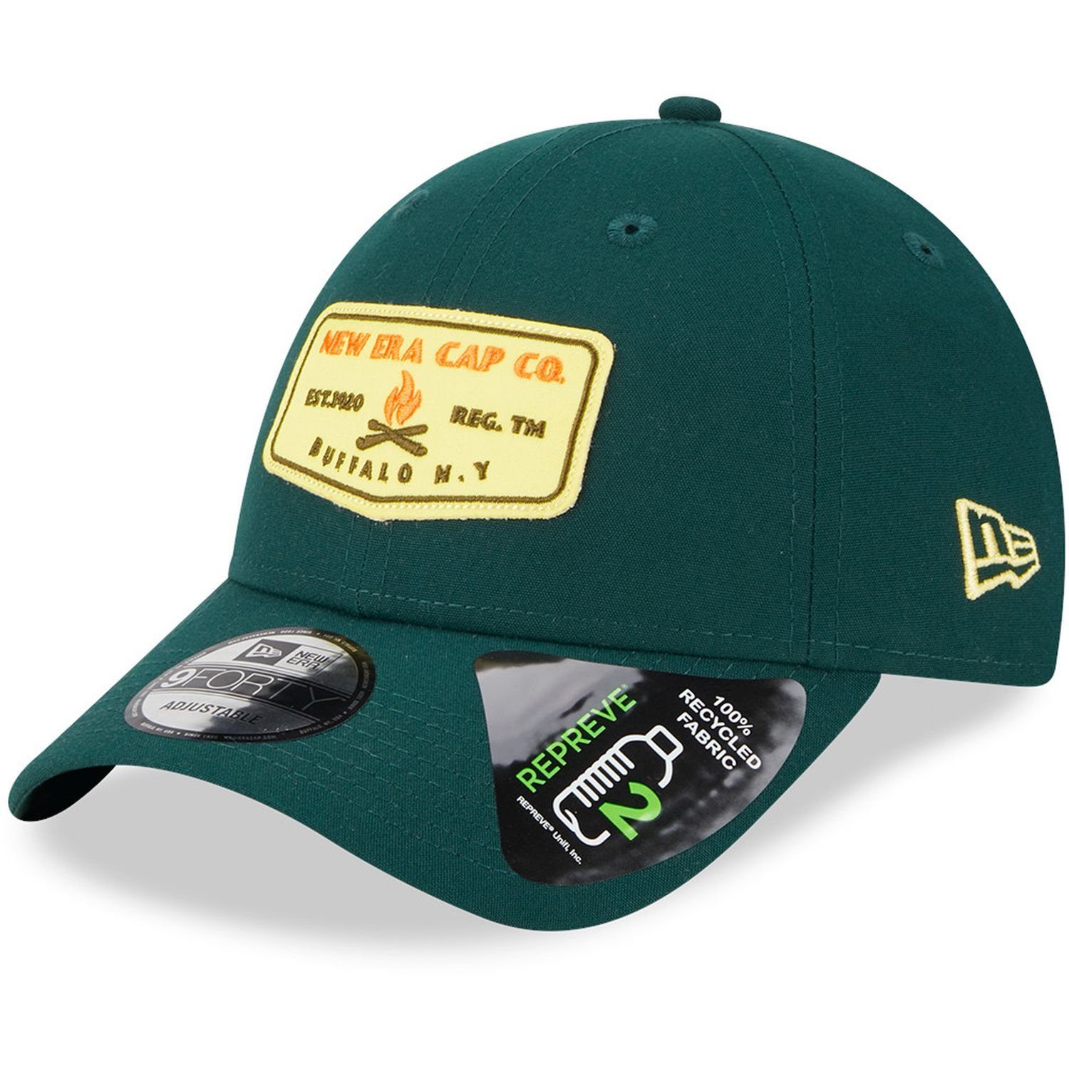 New Era Trucker Cap 9Forty Strapback HERITAGE BRAND PATCH forest