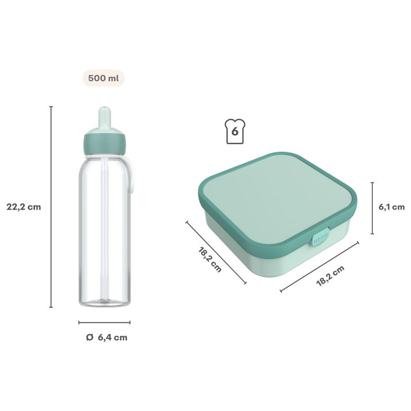 Mepal Lunchbox Campus (2025) Lunchset XL 2-tlg., Kunststoff, (2-tlg), Spülmaschinengeeignet – Bild 4 von 5