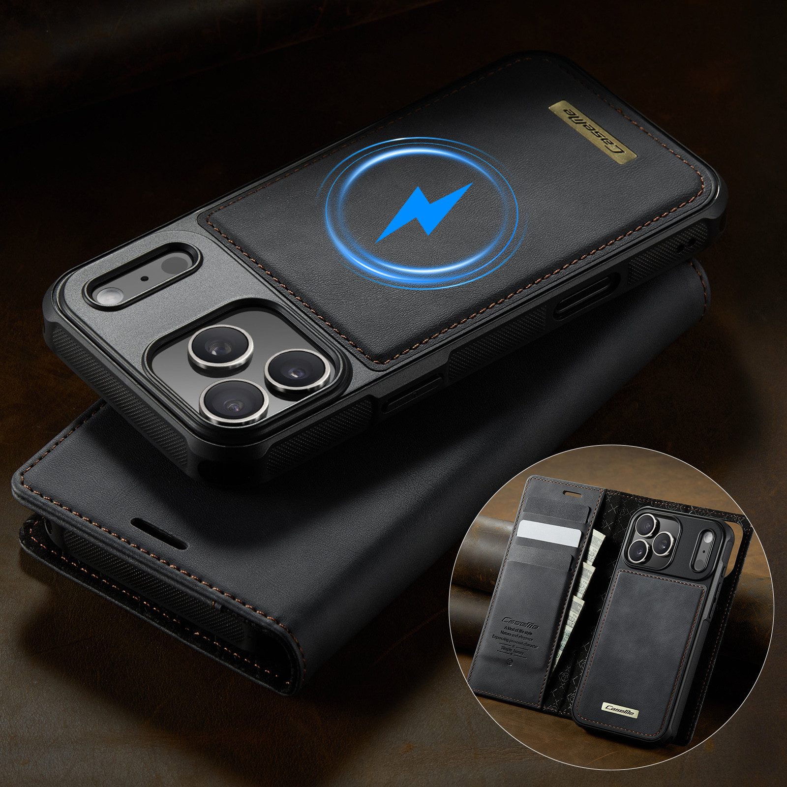 Mycotech Handyhülle Premium 2in1 Klapphülle mit abnehmbarem Magnet Case MagSafe – Bild 4 von 5