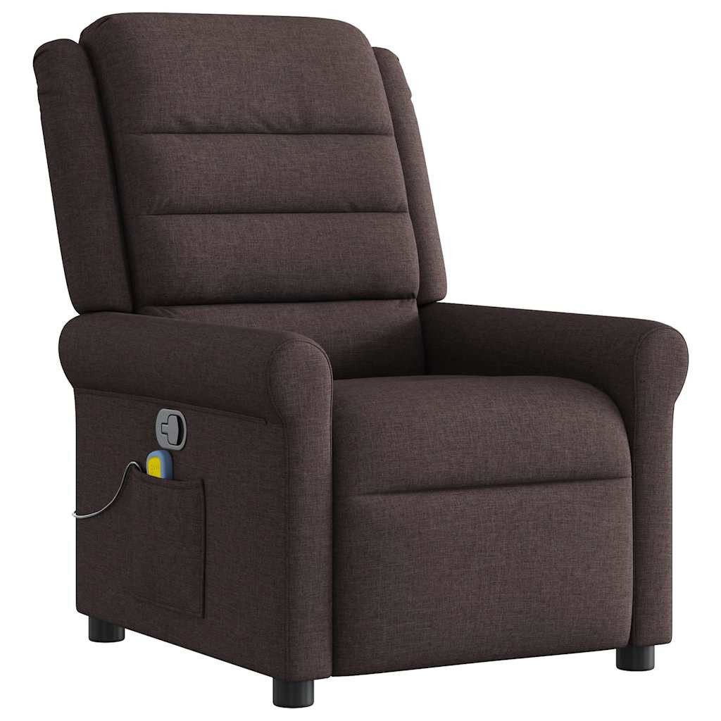 vidaXL Sessel Massagesessel Dunkelbraun Stoff (1-St) günstig online kaufen