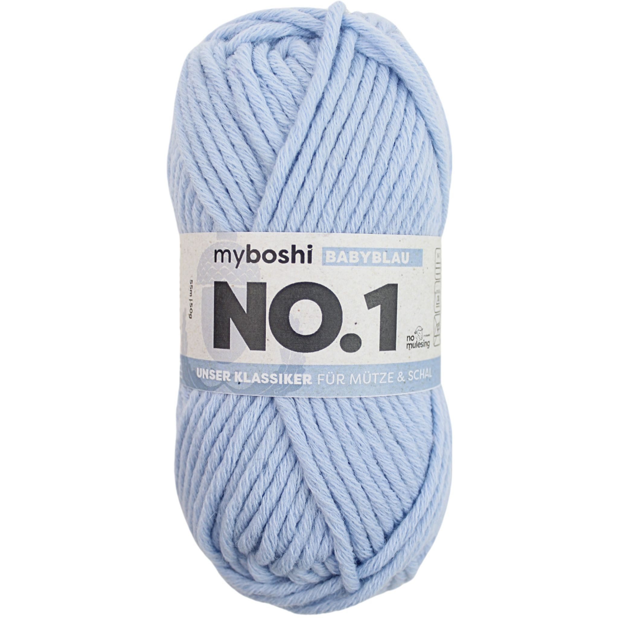 myboshi 50 Gramm myboshi NO. 1 Farbauswahl Bastelgarn, 125 m