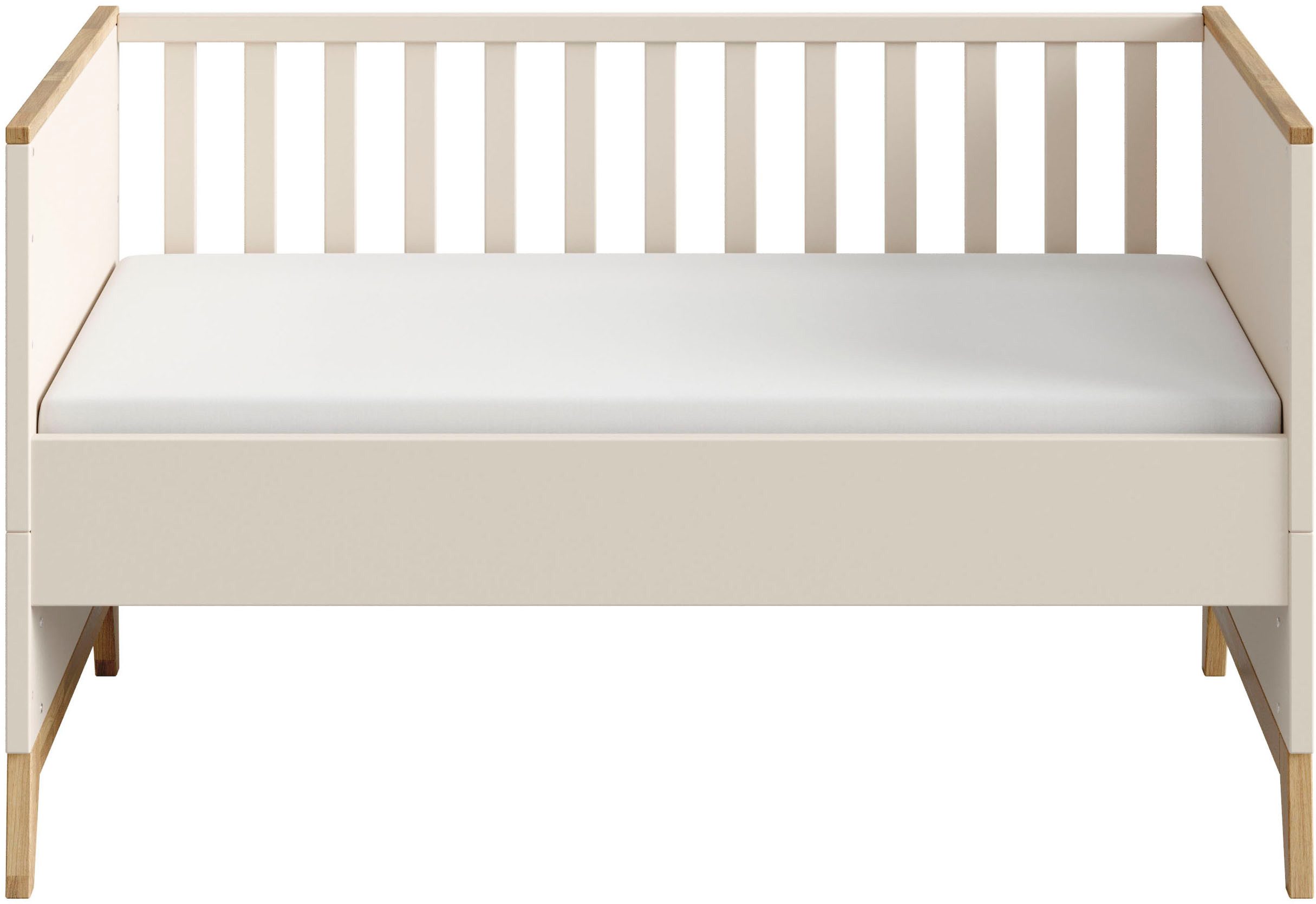 PAIDI Umbauseiten STIENE für den Umbau vom Babybett zum Juniorbett, Erweiterungs-Set Kinderbett 70x140cm in Beige oder Grau