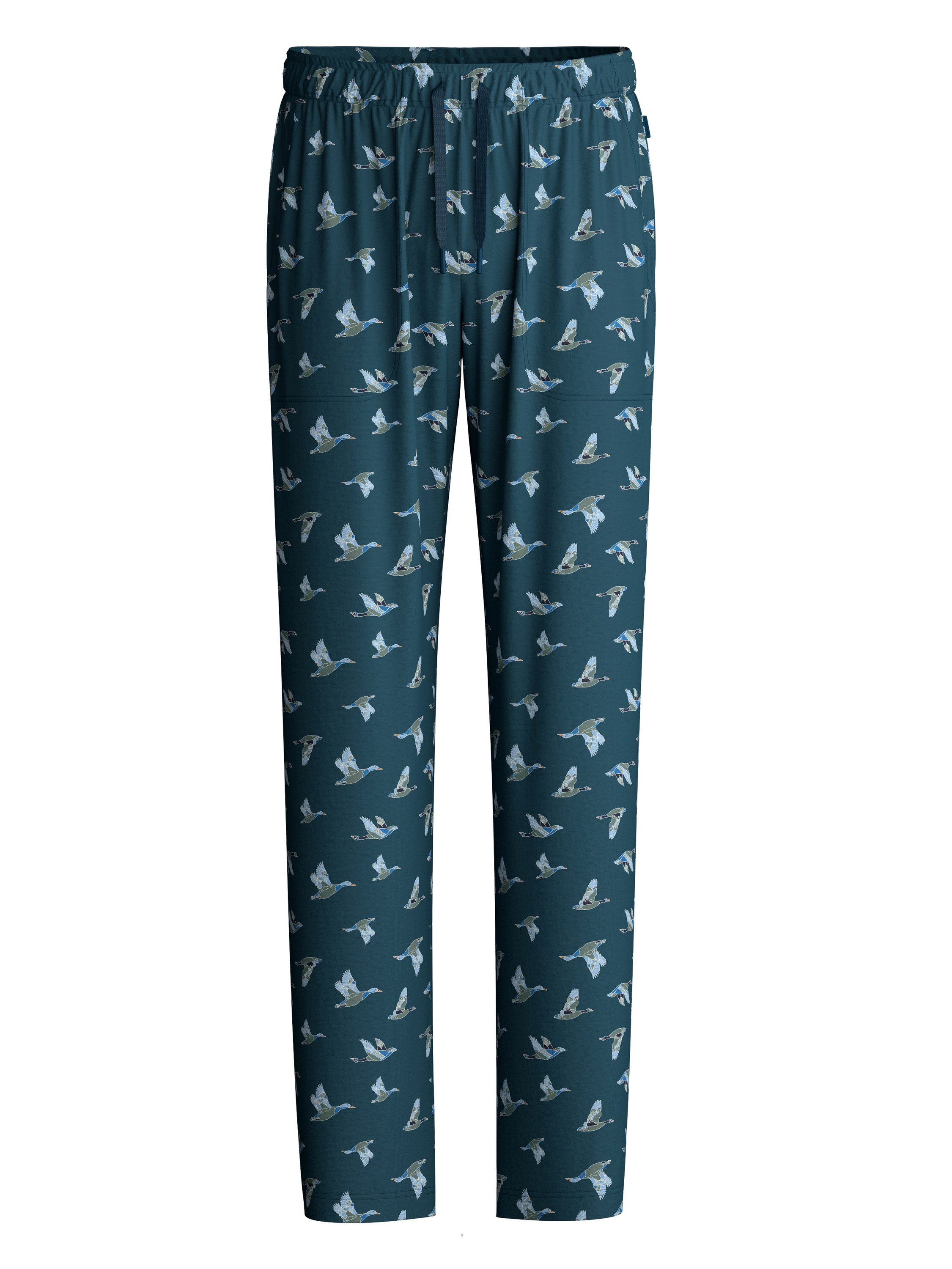 CALIDA Pyjamahose RMX Sleep Weekend Herren (1-tlg) weiche Baumwolle, Seitentaschen und lockerer Schnitt