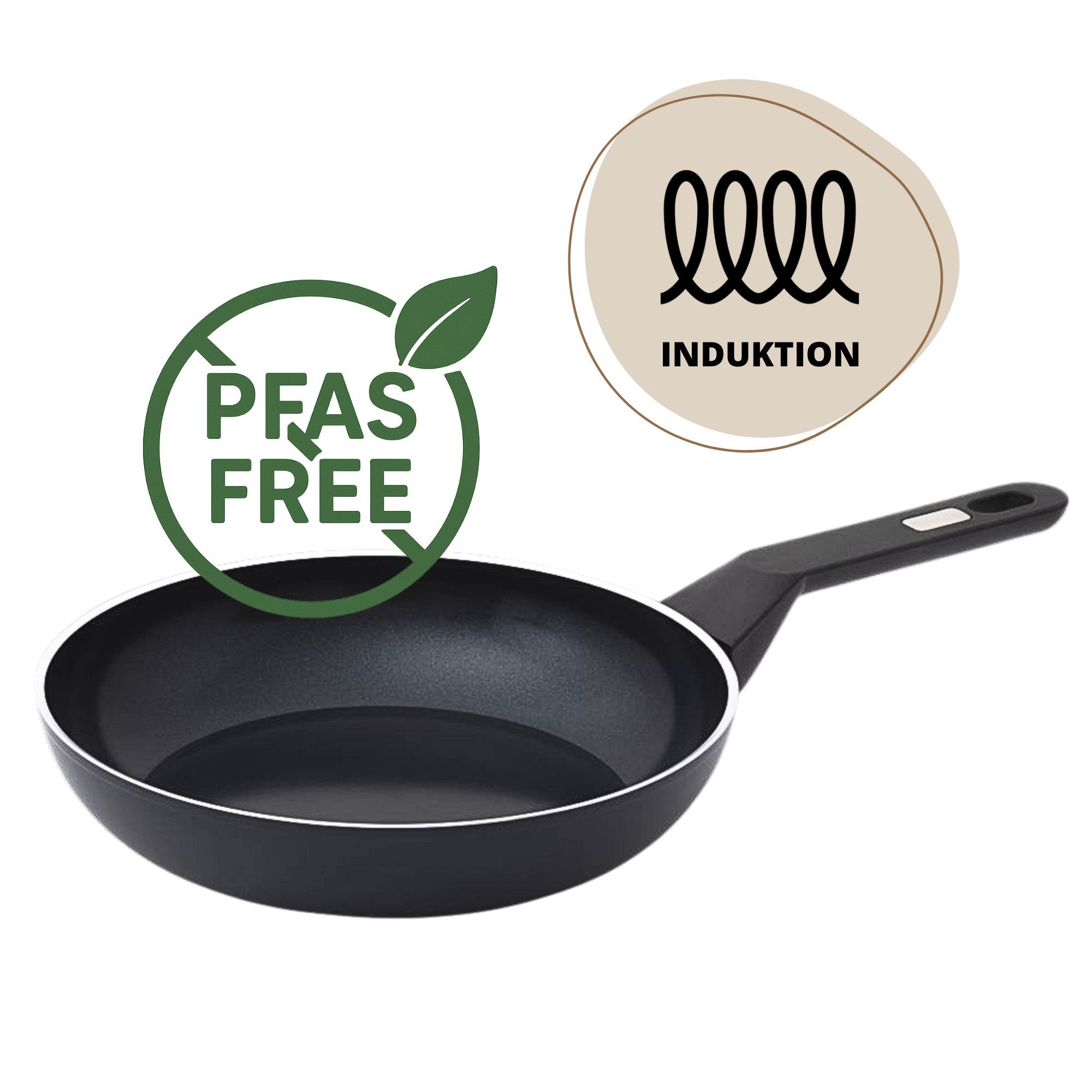 Berndes Bratpfanne Berndes Re-Generation Bratpfanne 28 cm, PFAS-frei, Induktionsgeeignet, PFAS-frei, Alle Herdarten