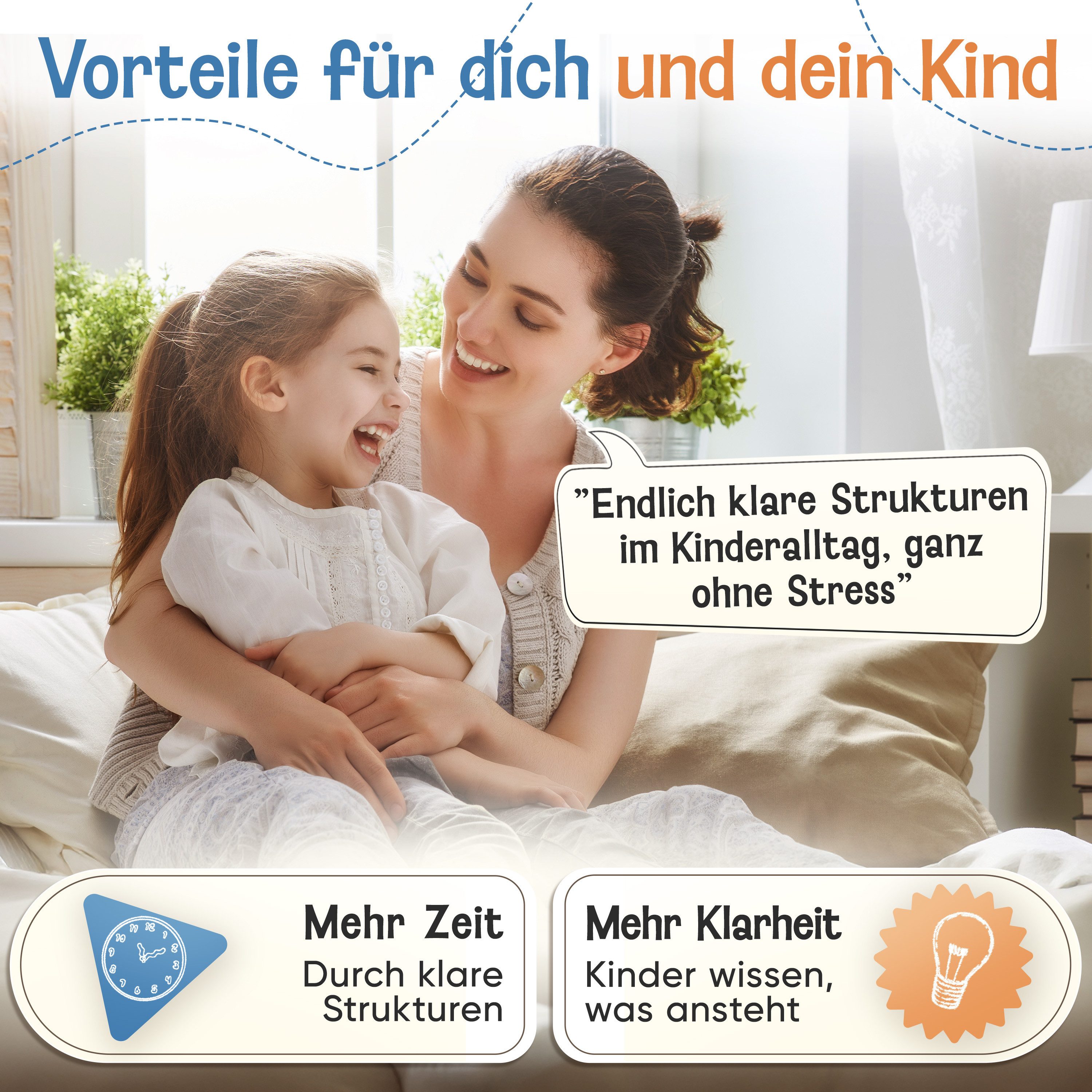 Likarto Magnettafel Magnetischer Wochenplaner für Kinder Montessori Planer mit 198 Magnete, Mit Kordel - Komplett beschreib- und abwischbar