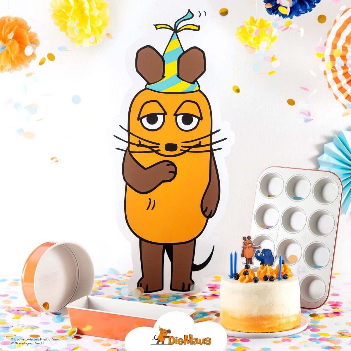 Dr. Oetker Küchenhelfer Back-Set Online-Set Sendung mit der Maus, 3-tlg.