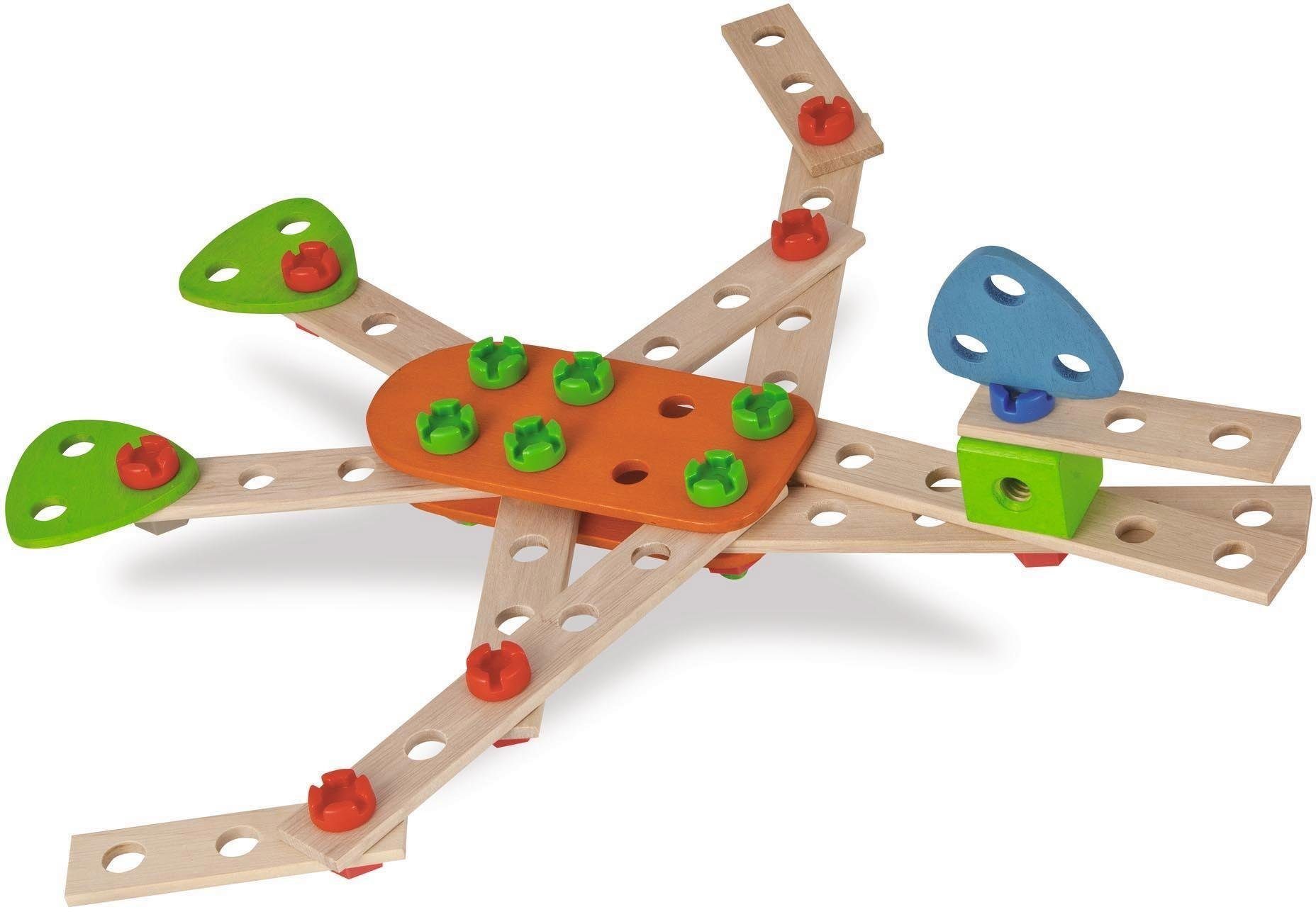 Eichhorn Constructor Flugzeug Konstruktionsspielsteine, (90 St), Made in Germany