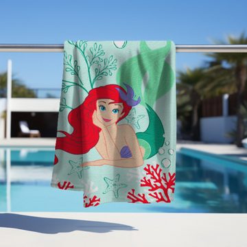 MTOnlinehandel Badetuch Arielle Meerjungfrau 70x140 cm, 100 %, Baumwolle (1-St), Strandtuch Disney's Mermaid Prinzessin