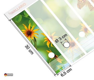 Wallario Etiketten Blumen mit Schmetterling, Ordnerrücken-Sticker in verschiedenen Ausführungen