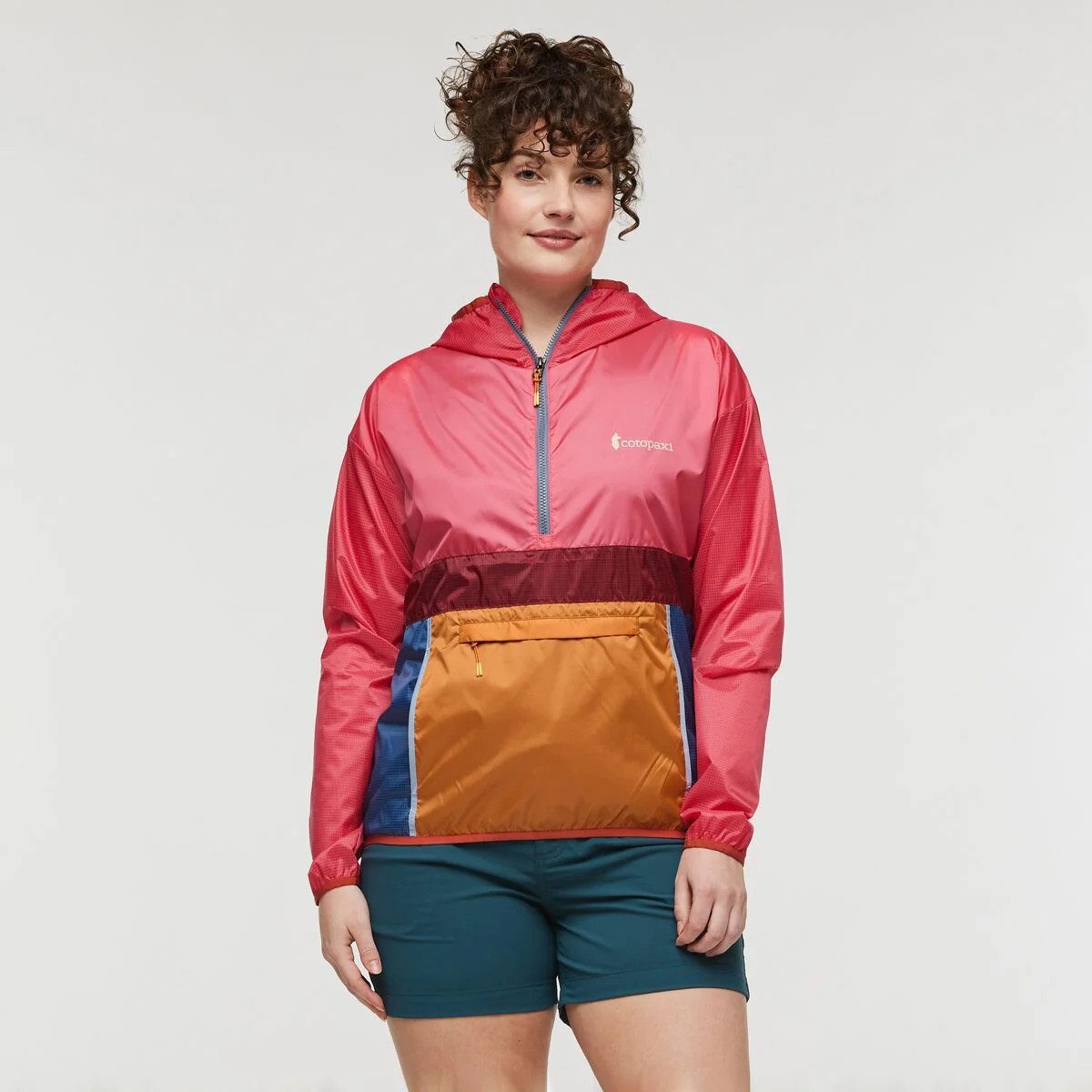 Cotopaxi Windbreaker Teca Half-Zip Windbreaker Floor Is Lava