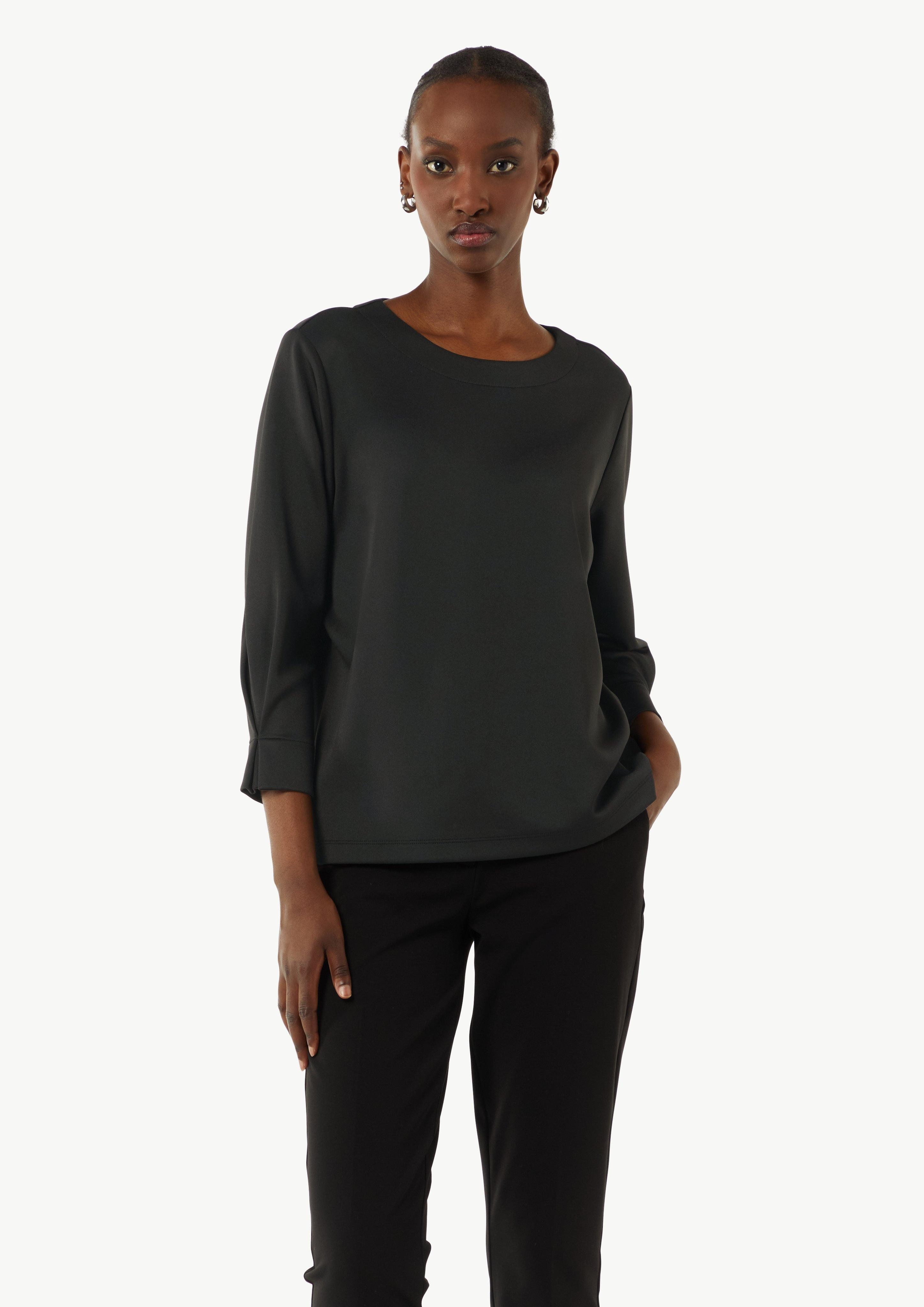 Comma Sweatshirt Weiches Sweatshirt mit Faltendetail günstig online kaufen