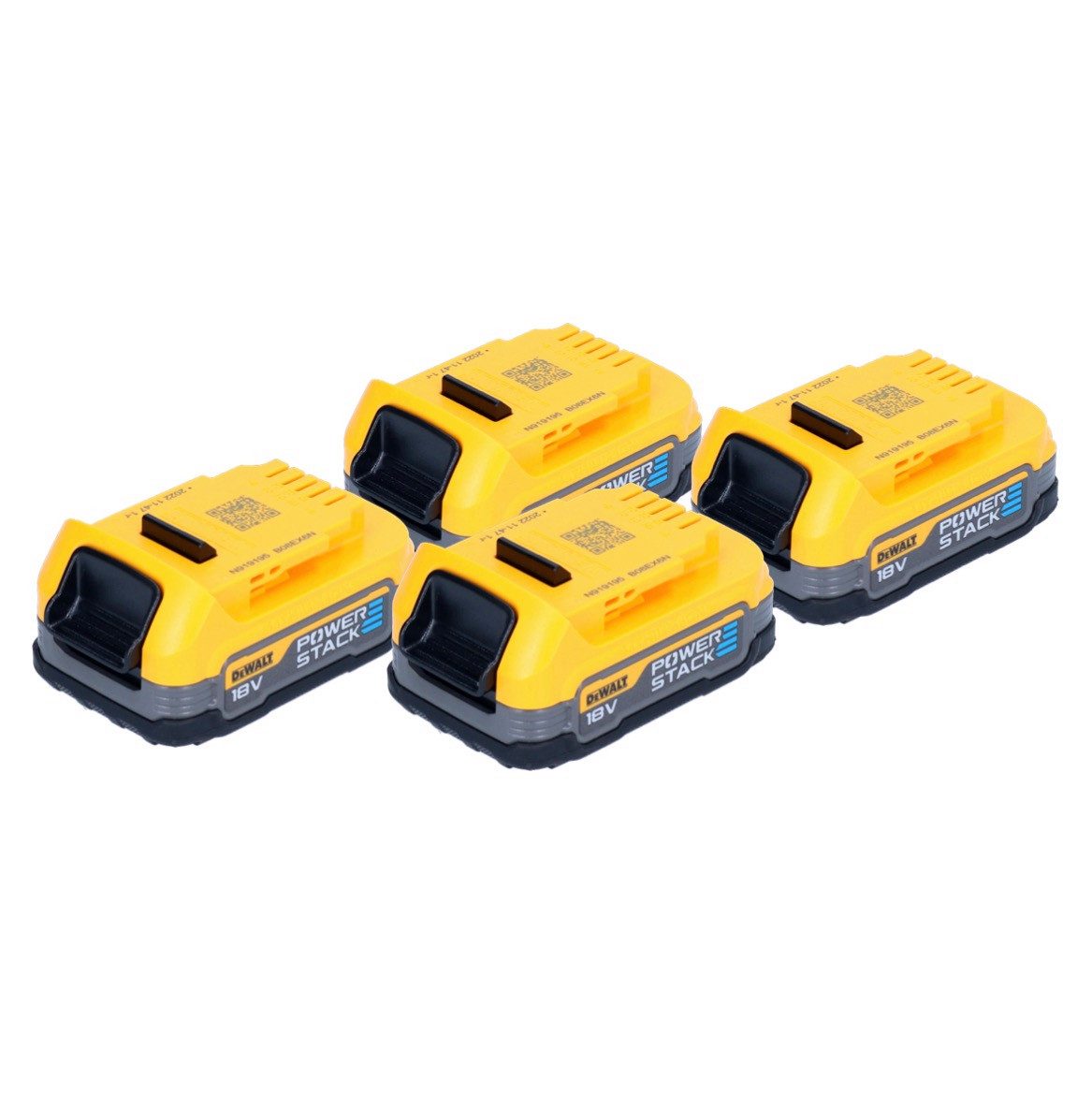 DeWalt Akku Set DCBP 034 E4 4x Powerstack Akku 18 V 1,7 Ah / 1700 mAh XR Akkupacks