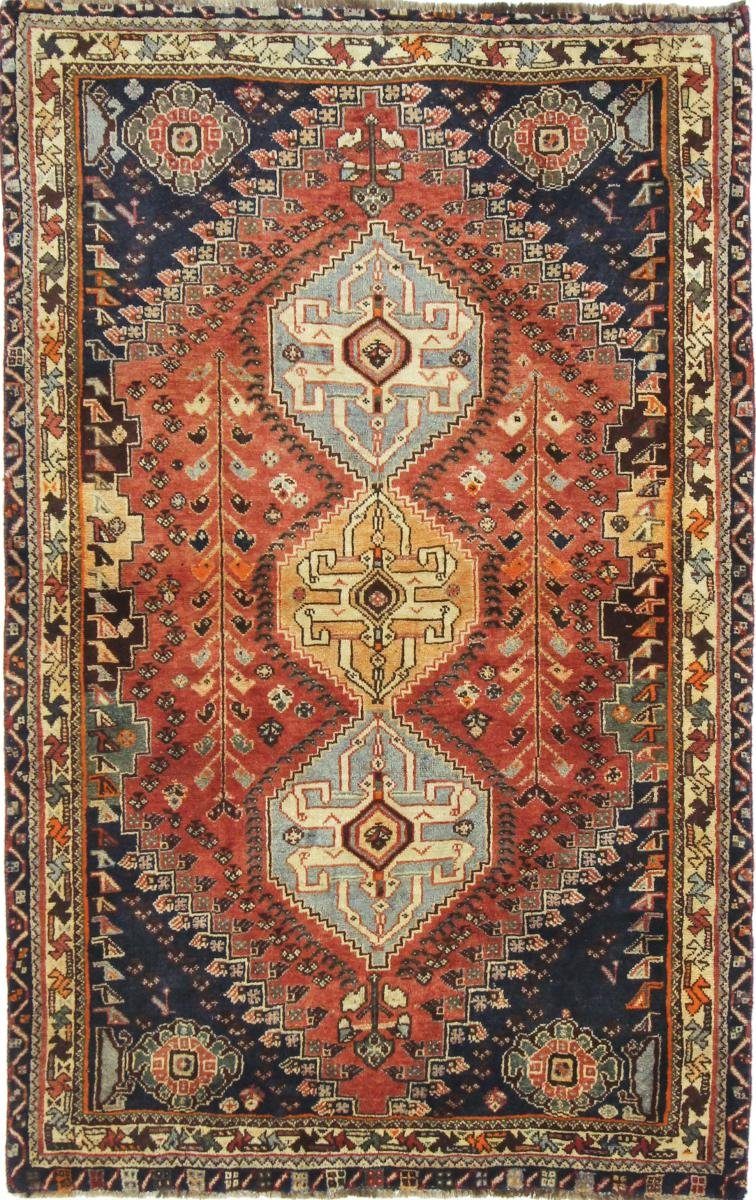 Orientteppich Ghashghai 116x183 Handgeknüpfter Orientteppich / Perserteppich, Nain Trading, rechteckig, Höhe: 12 mm
