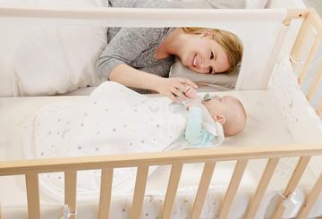 roba® Babybett Room Bed, safe asleep®, Sternenzauber natur, 4-tlg.