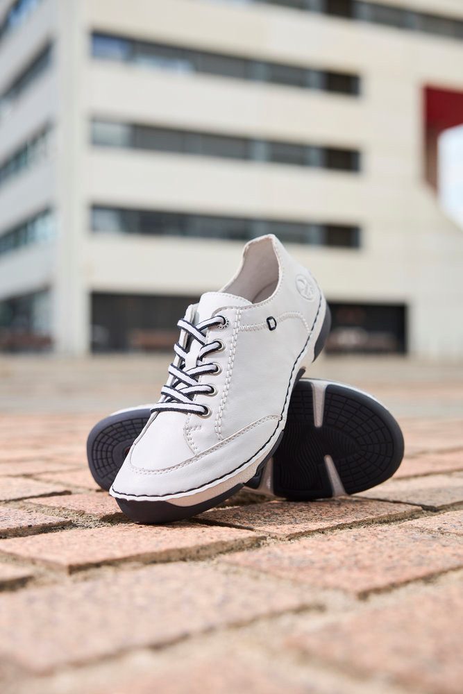 Rieker Sneaker Halbschuh, Freizeitschuh, Schnürschuh mit Rahmennaht