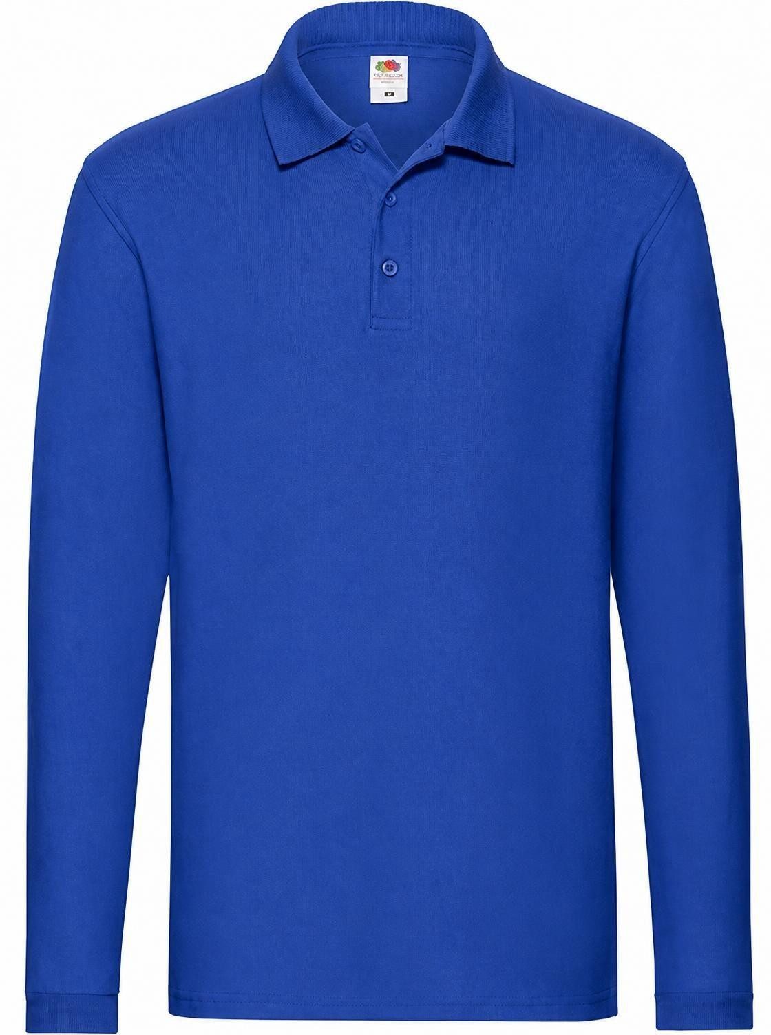 Fruit of the Loom Langarm-Poloshirt Herren Premium Long Sleeve Poloshirt