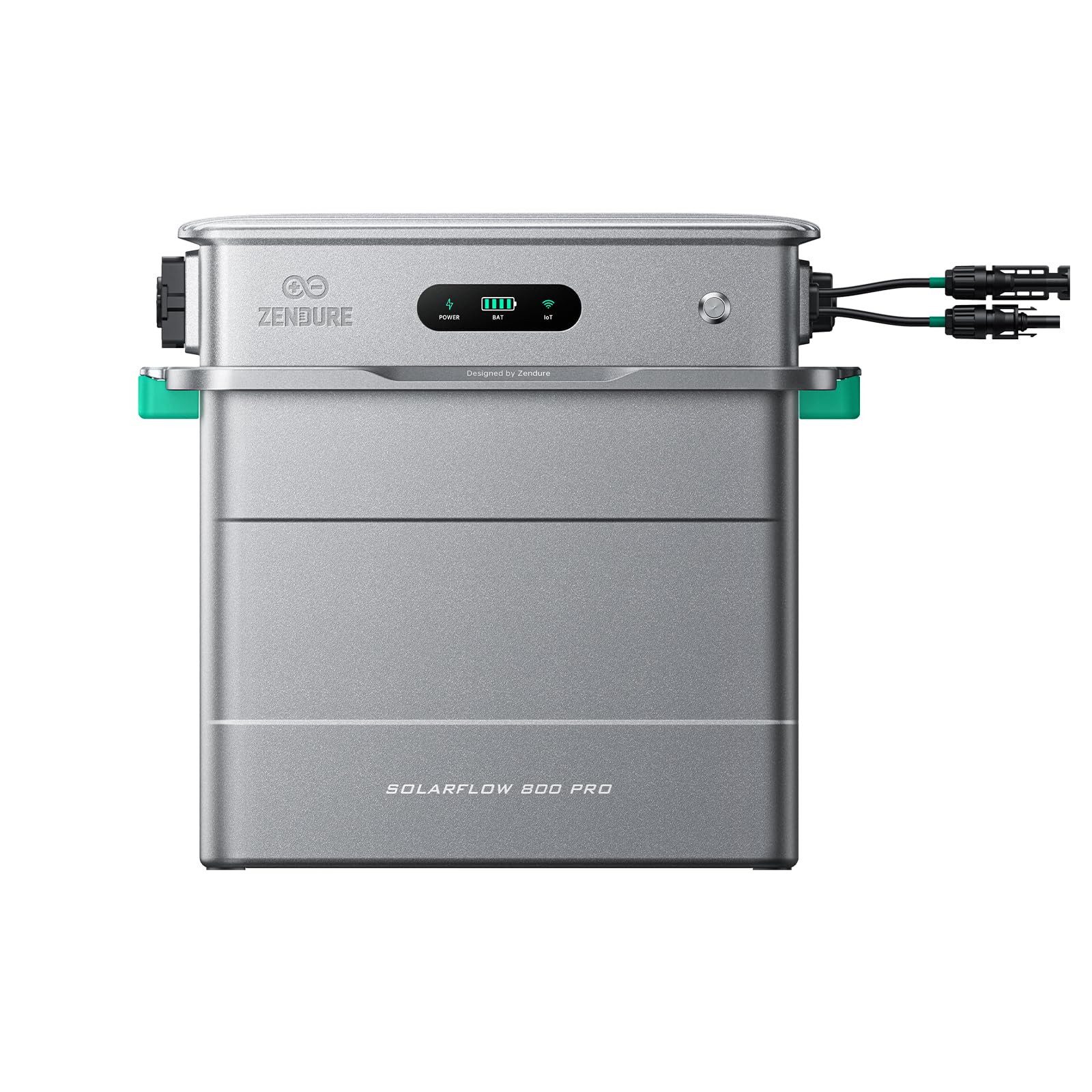 ZENDURE SuperCharged Balkonkraftwerk Zendure SolarFlow 800 Pro, Balkonkraftwerk mit Speicher, 4MPPT, 800 W, LiFePO₄, 1,92 kWh LiFePO4 Akku, 1000W AC-Laden, 800W Ausgang