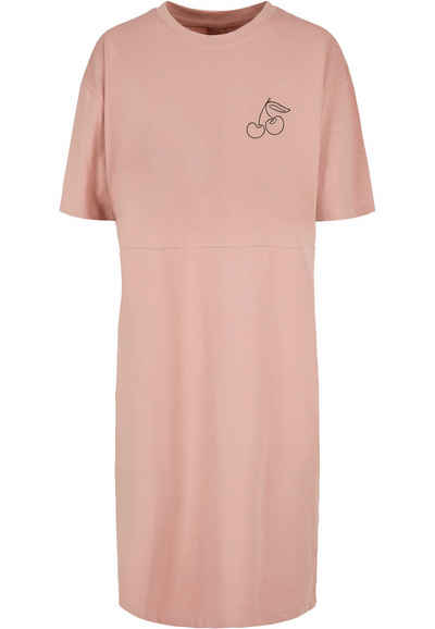 Merchcode Shirtkleid Merchcode Damen Ladies Cherry Oversized Slit Dress (1-tlg)