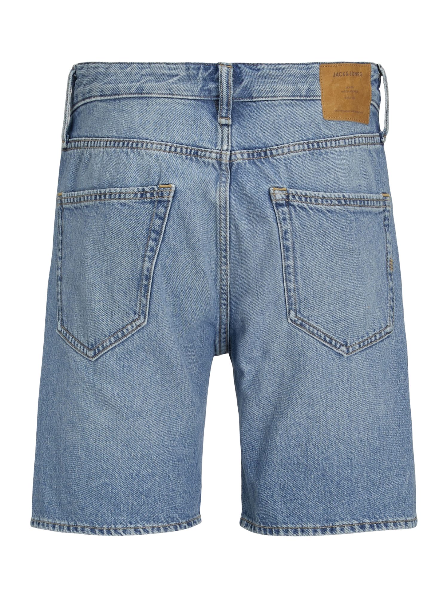 Jack & Jones Bermudas STYD 24 blau, Casual, Baumwolle, Unifarben, Gerade, Mittel