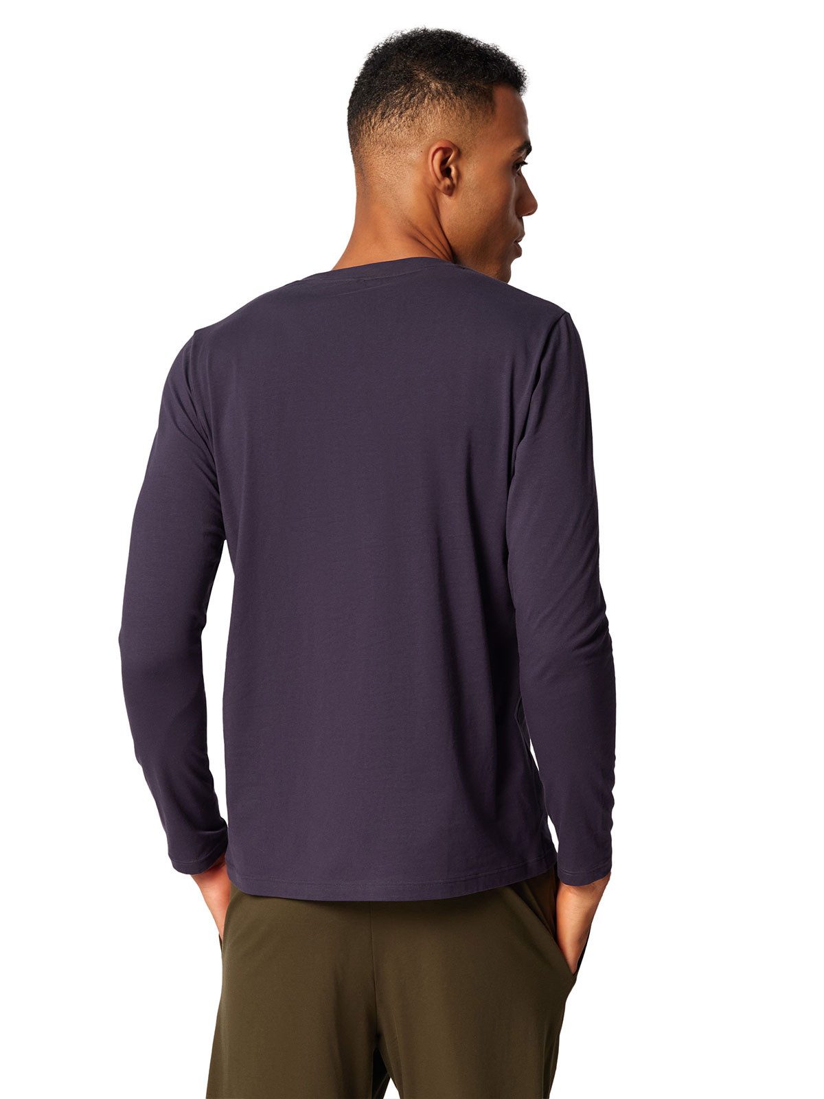 Skiny T-Shirt Herren Shirt langarm Night In Mix & Match (Stück, 1-tlg) -