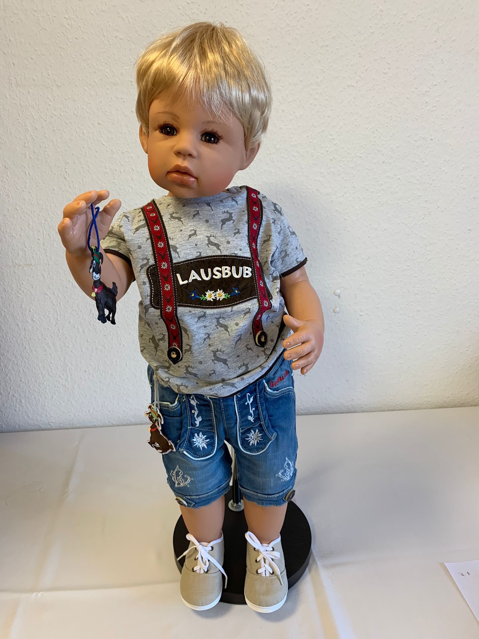 CMTPUPPENGALERIE Stehpuppe Julian von Monika Levenig - 79 cm - blond (1-tlg)