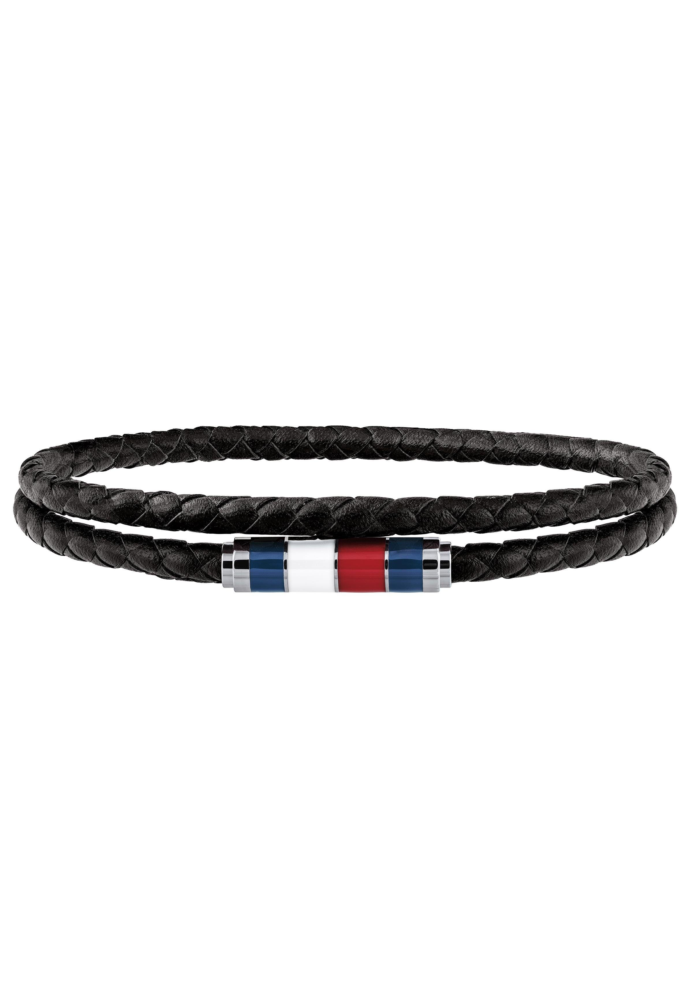 Tommy Hilfiger Armband Schmuck Edelstahl Armschmuck Wickelarmband, mit Emaille