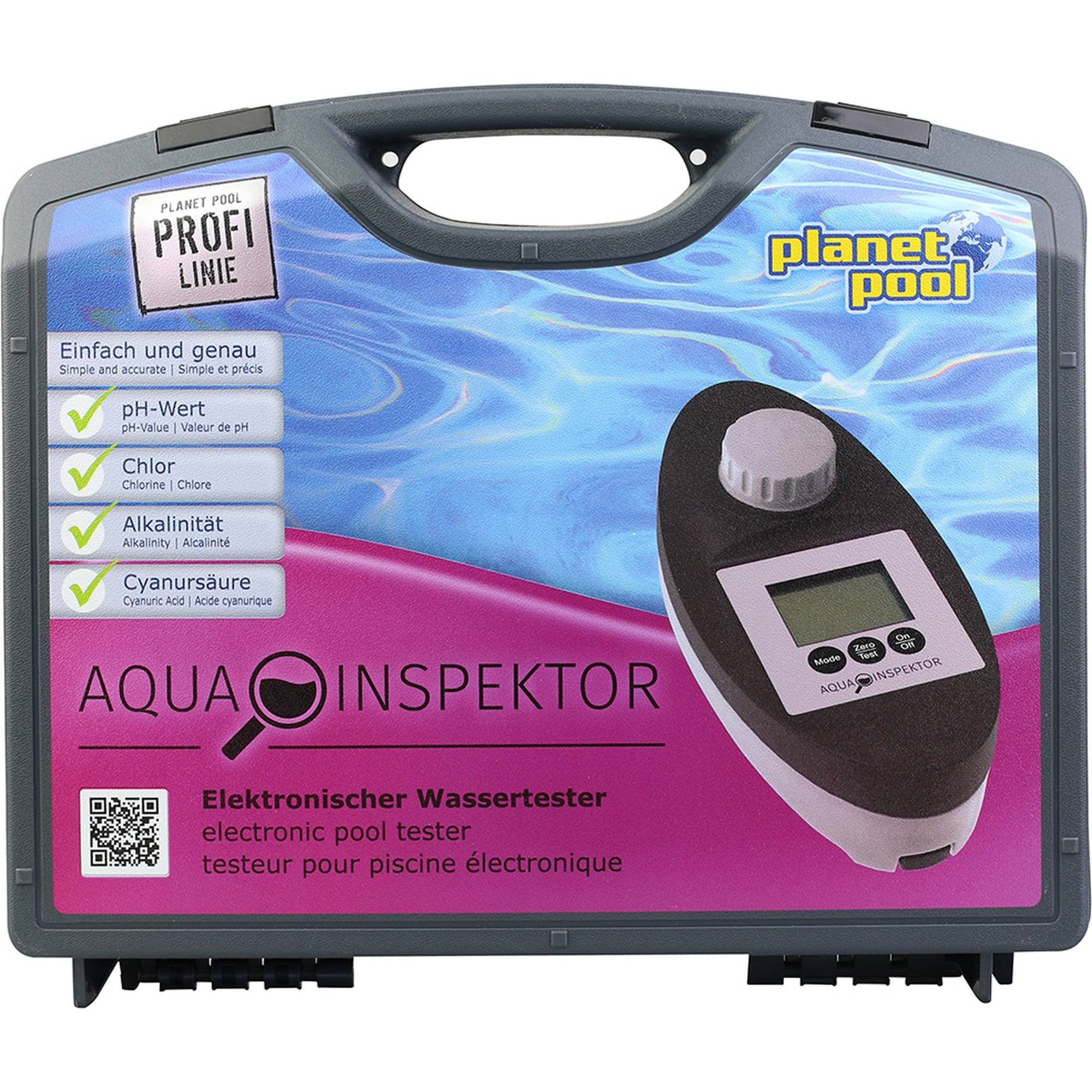 Wasserteststreifen Aqua Inspektor Profi-Messgerät Wassetest, Chlor/pH