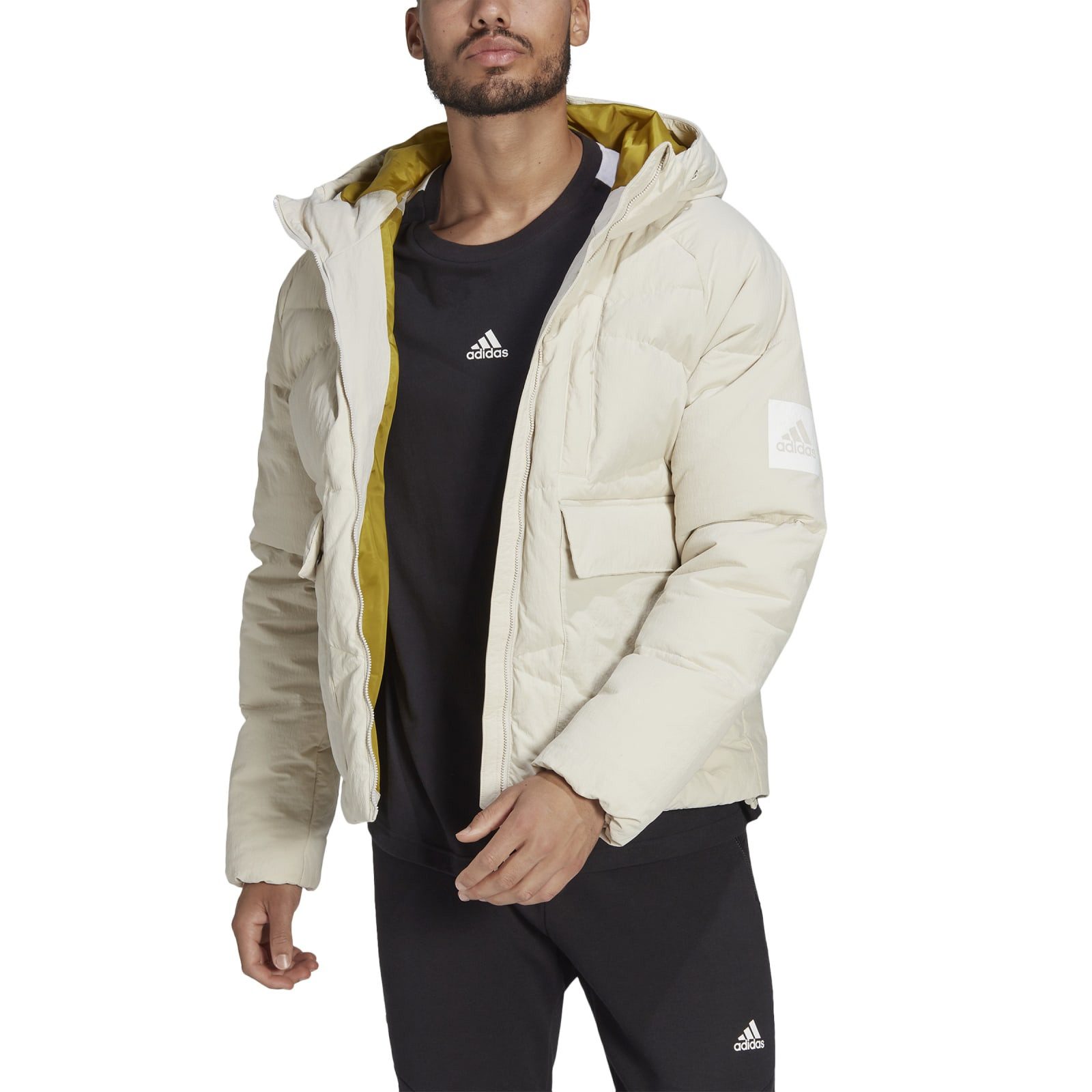 adidas Performance Winterjacke Winter-Daunenjacke Big Baffle Down weiss Herren