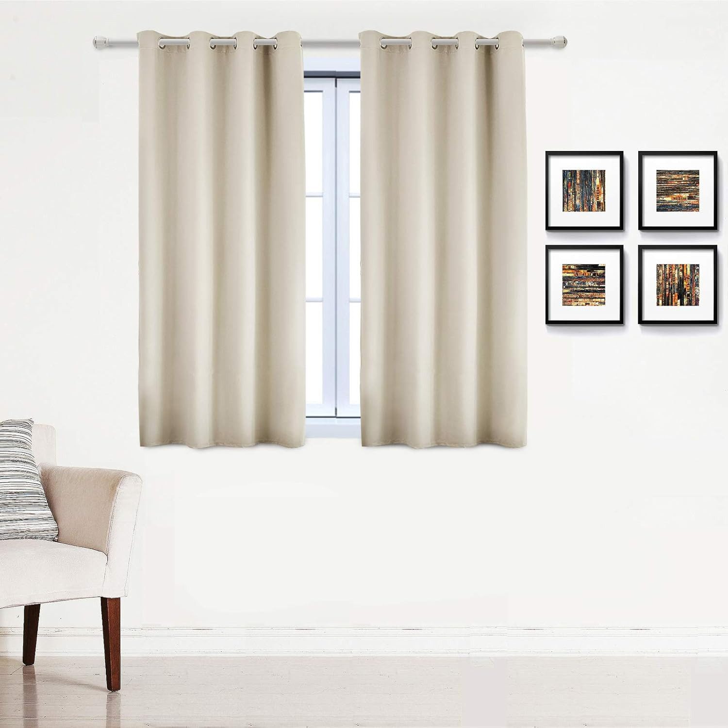 Woltu Gardine (1 St), blickdicht, mit Ösen, 130 g/m², Leichter & weicher günstig online kaufen